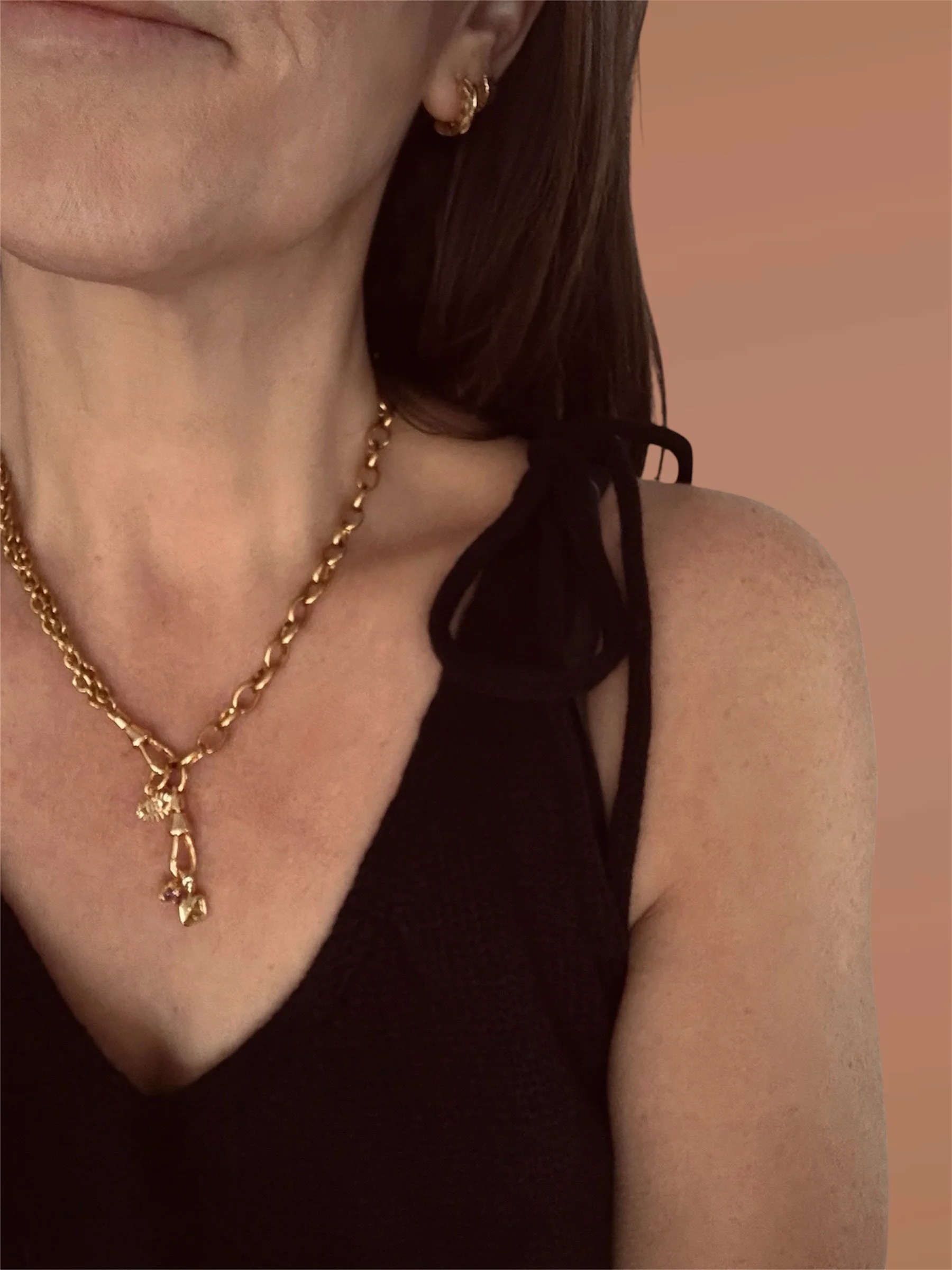 Double Rolo Necklace with Swivel Clasps