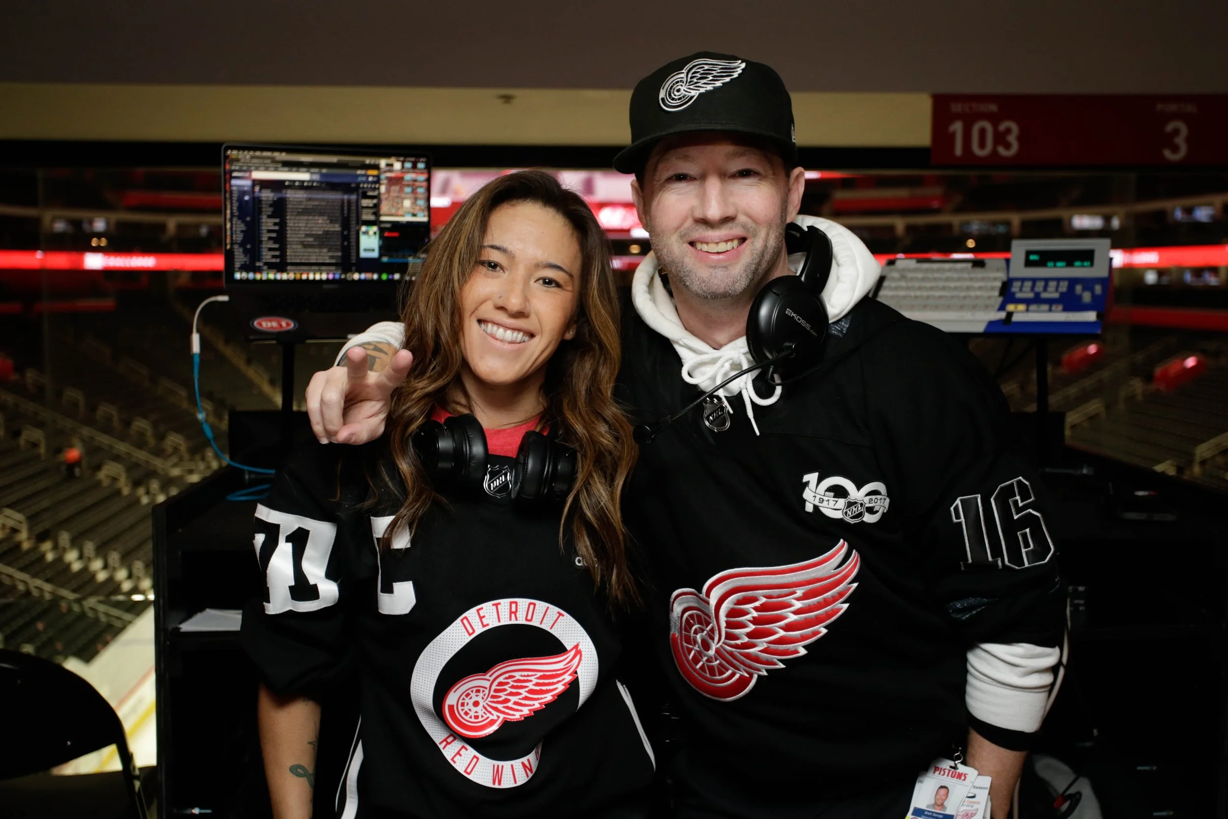 2022-03-08 Chachi and Myint at Red Wings - Sonja McGovern.jpg
