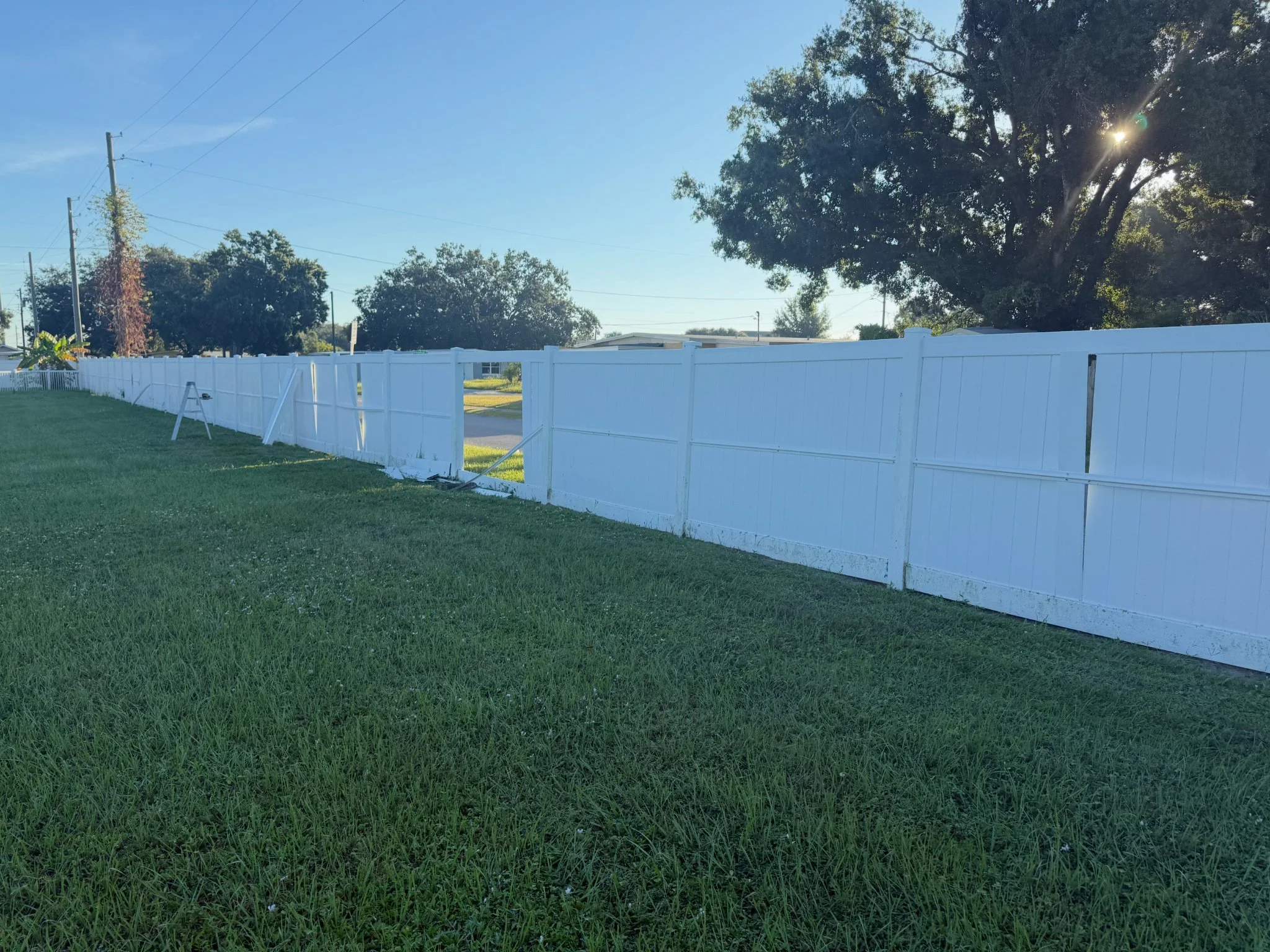 Fence Repair & Reinforcement Before