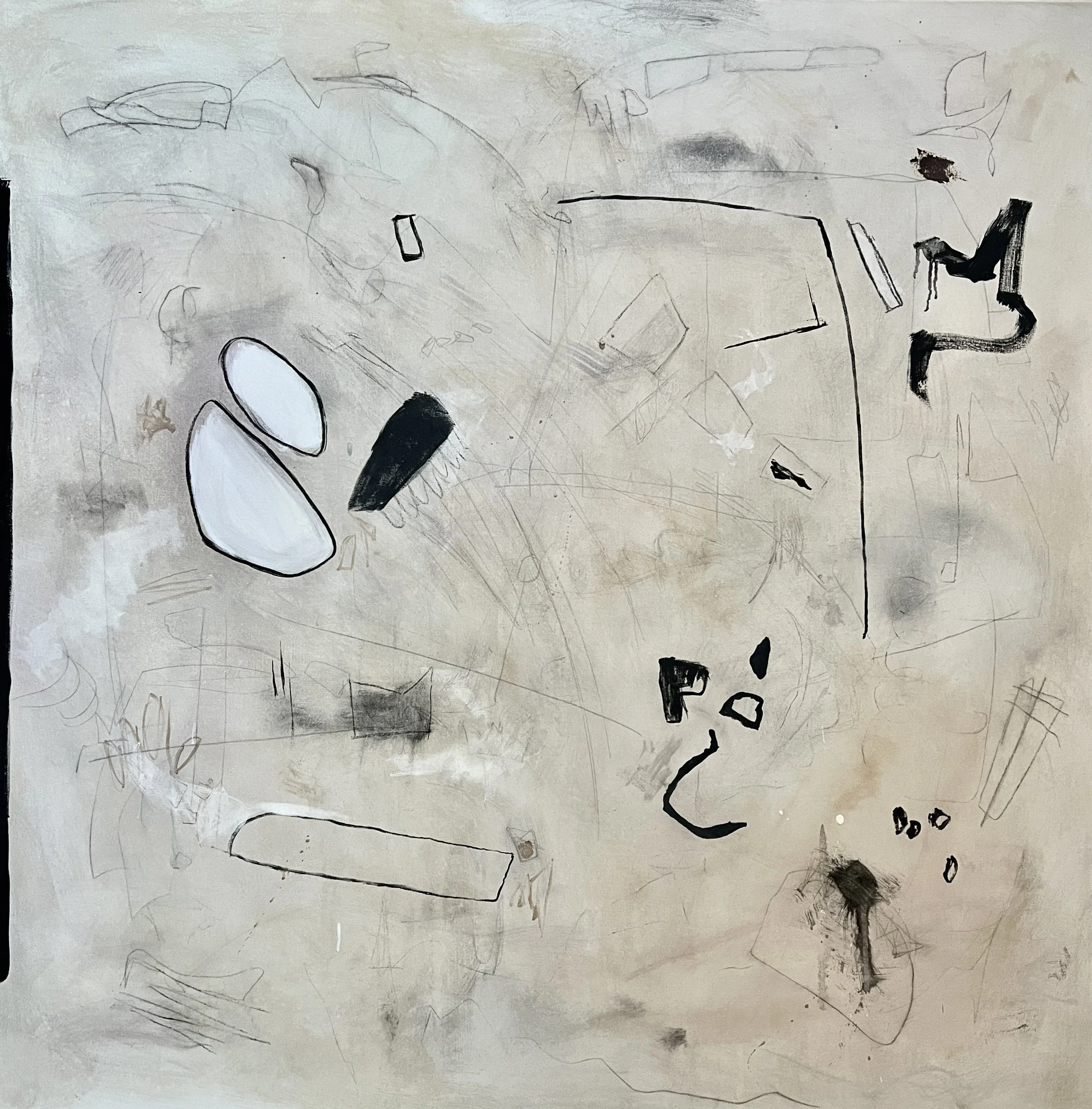 Art On Studio Floor 48x48 SOLD