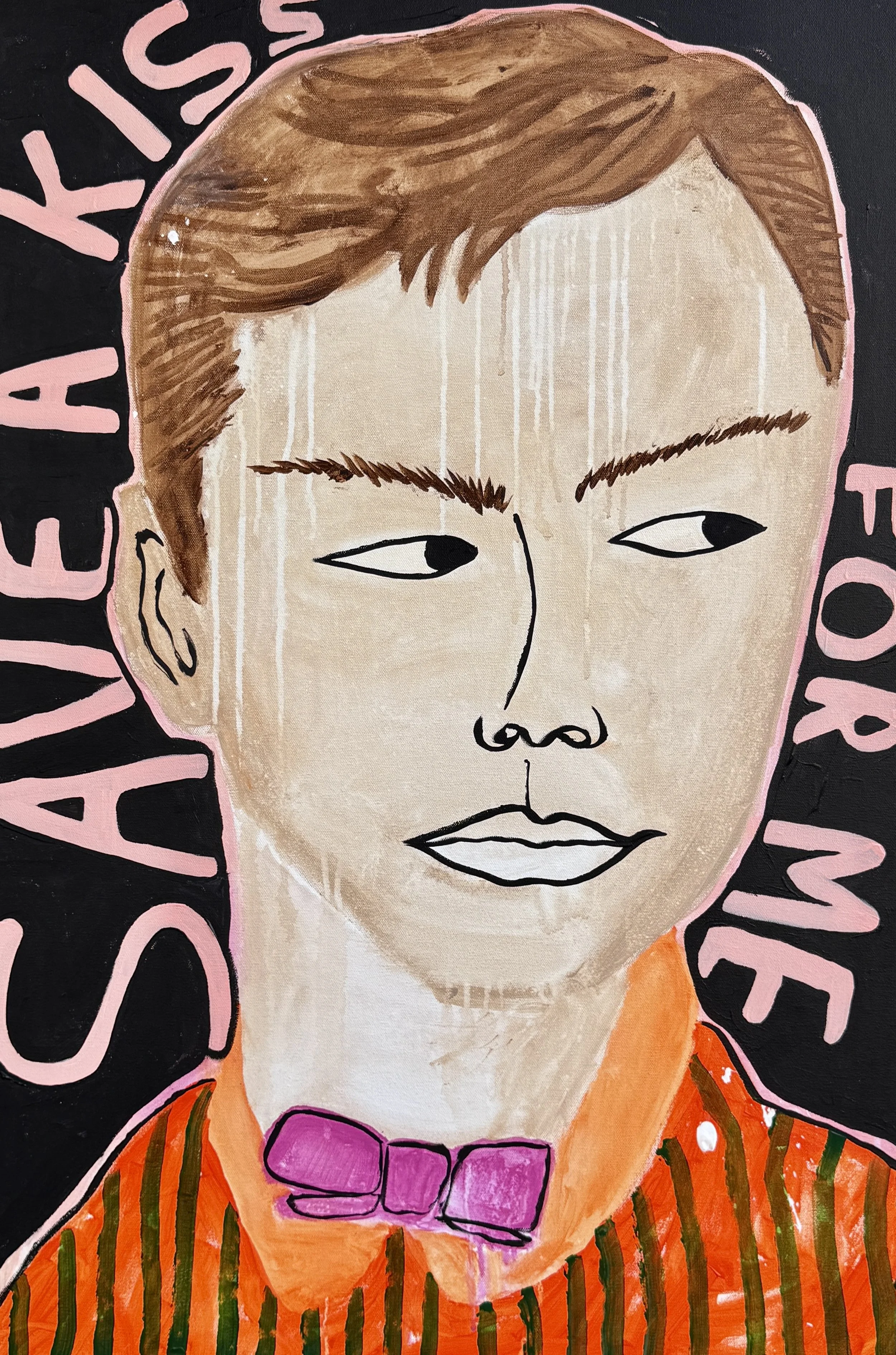 Save a Kiss For Me 30x24 Available