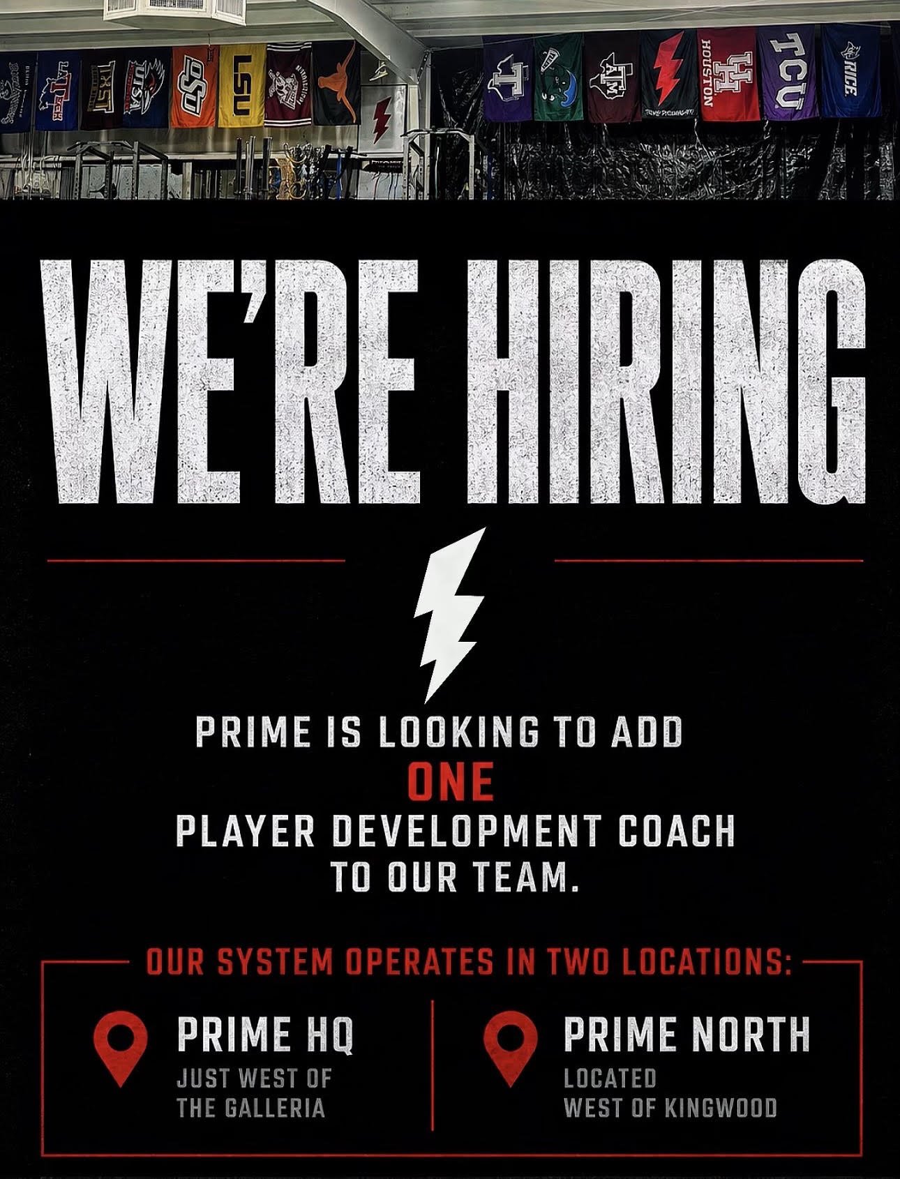 Prime Performance HTX is hiring!