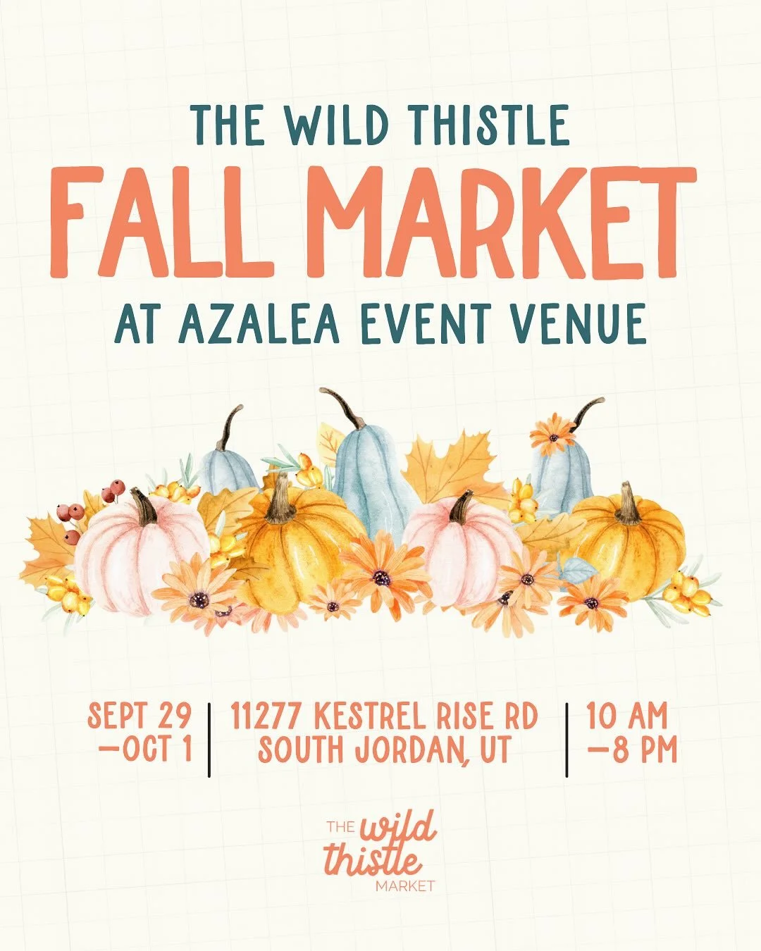 All set up for @thewildthistle.market MON-WED only ! Come grab some delicious granola 🥰🌺 we are right inside the front door!