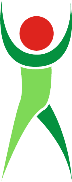 Spry Fitness Icon with hands in air