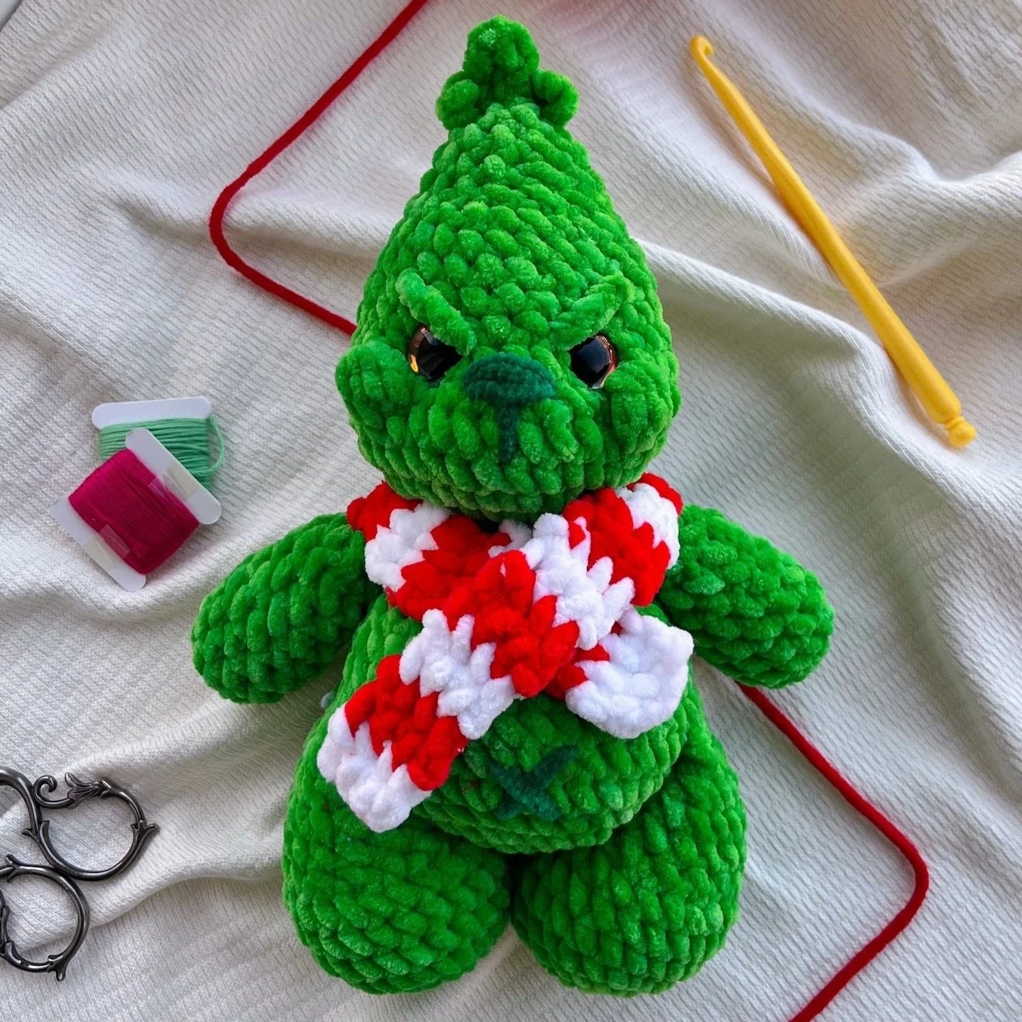 Holiday Grump Puff Bear