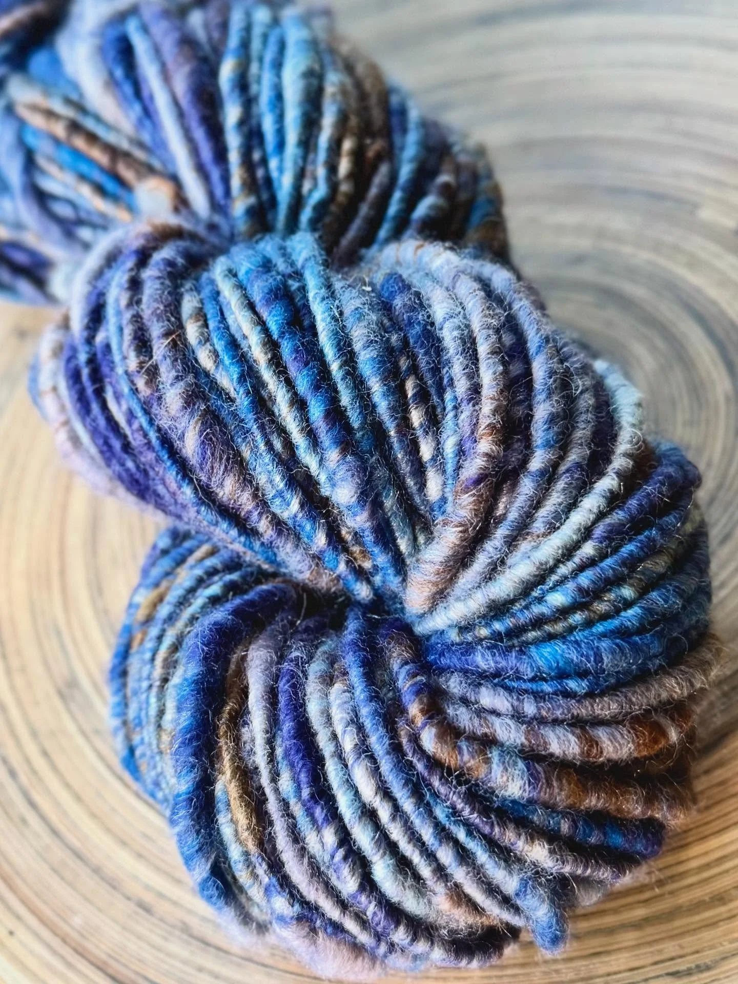 Tour de Fleece Cont&rsquo;d: Finished my last yarn of this year&rsquo;s Tour. It&rsquo;s another corespun yarn from very precious stash. I only have a few Hobbledehoy batts and she&rsquo;s not making them anymore. This one of course did not disappoin