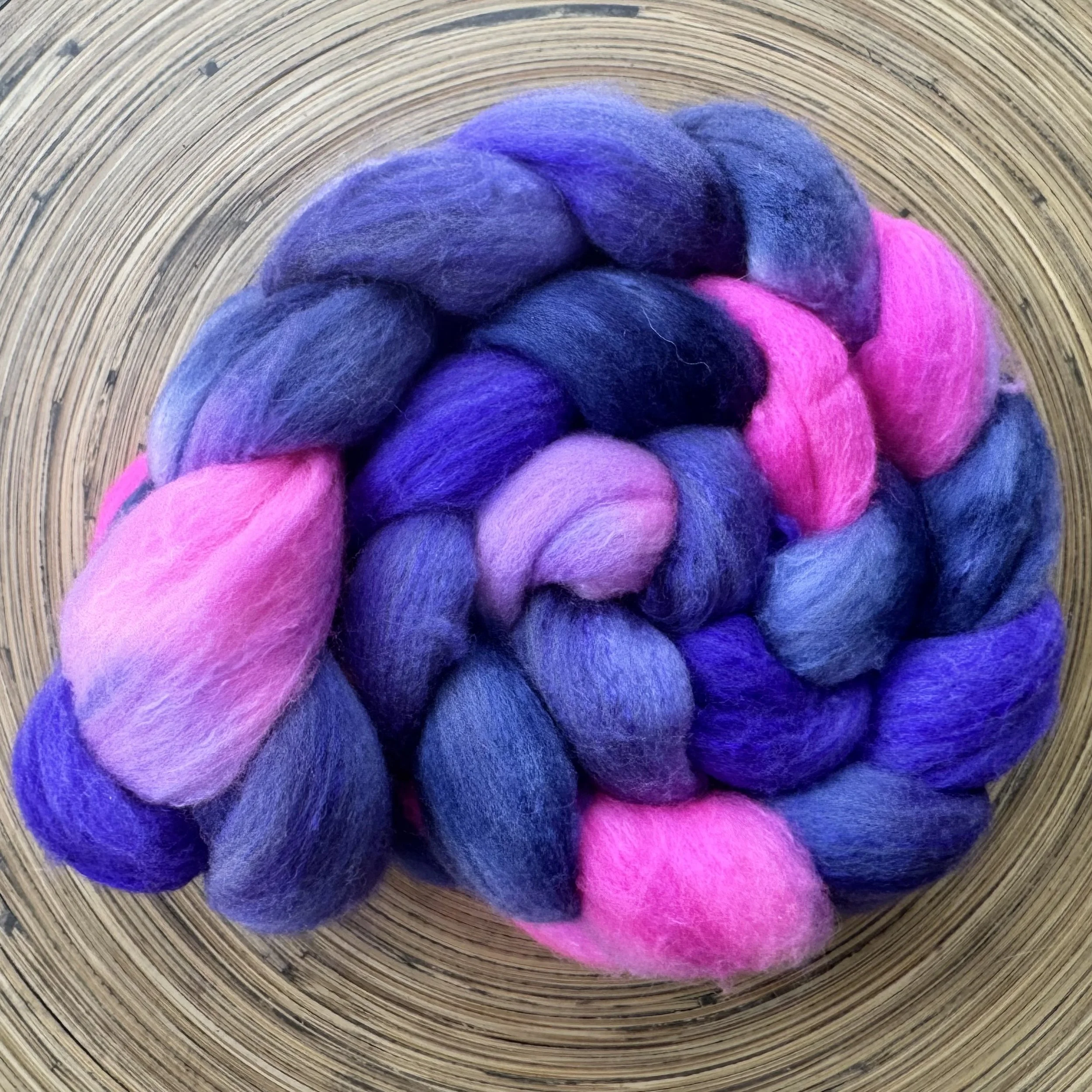 ‘Rebellious Rita’ American Shaniko/Tussah Silk Dyed Top