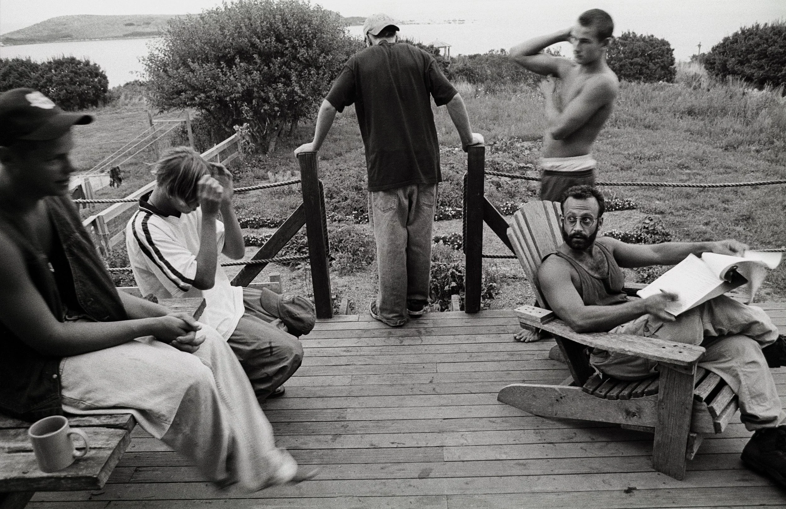   JON, LEFT, KICKS-OFF WITH STAFFER MIKE, WHO IS REDUCING JON’S POINTS FOR THE DAY   JON WAS HYPERACTIVE BUT MIKE HAD HAD ENOUGH.&nbsp; TWO DAYS EARLIER, JON HAD LEARNT THAT HIS FOSTER PARENTS HAD FORGOTTEN ABOUT HIS HOME LEAVE WEEKEND AND GONE AWAY.