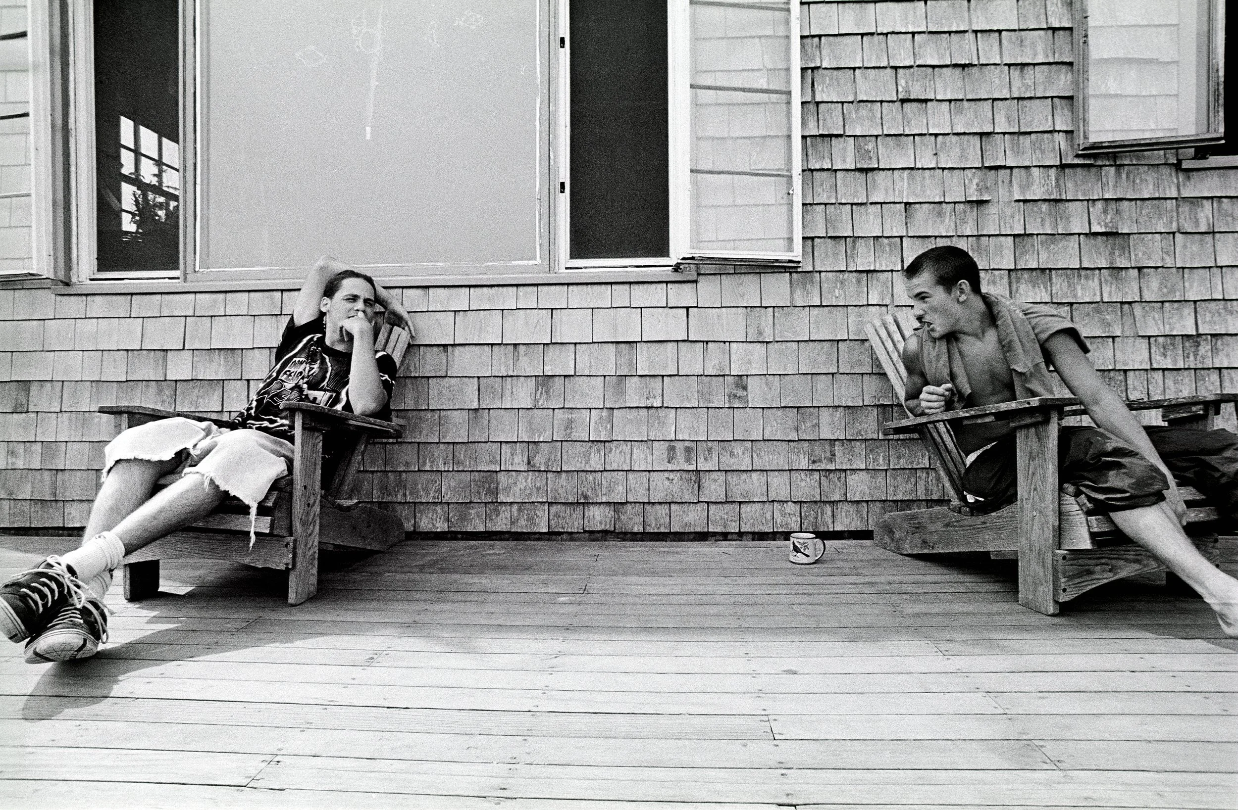  BONDING.&nbsp; AS DIFFERENT BOYS CAME AND WENT, MOODS AND RELATIONSHIPS&nbsp;CHANGED.&nbsp; DYLAN, JUST FOURTEEN, BEFRIENDS BRIAN, TELLING HIM HIS ‘WAR STORIES’&nbsp; 