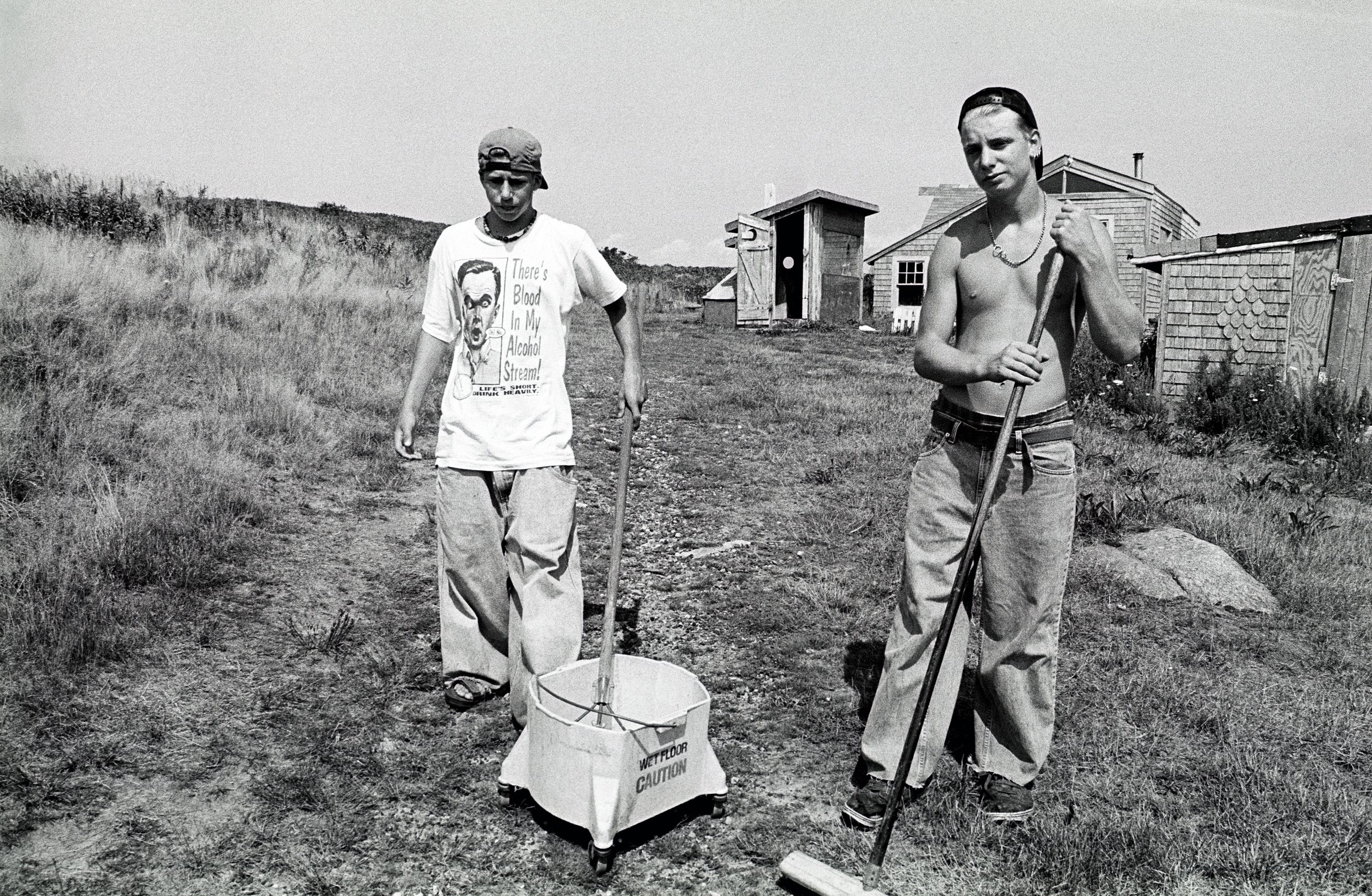  JOE AND PETE HAD JUST FINISHED THE WORST CHORE—CLEANING THE PRIVY, BEHIND.&nbsp; GROUP SURVIVAL IN HARMONY WAS SOMETIMES GRIM&nbsp; 