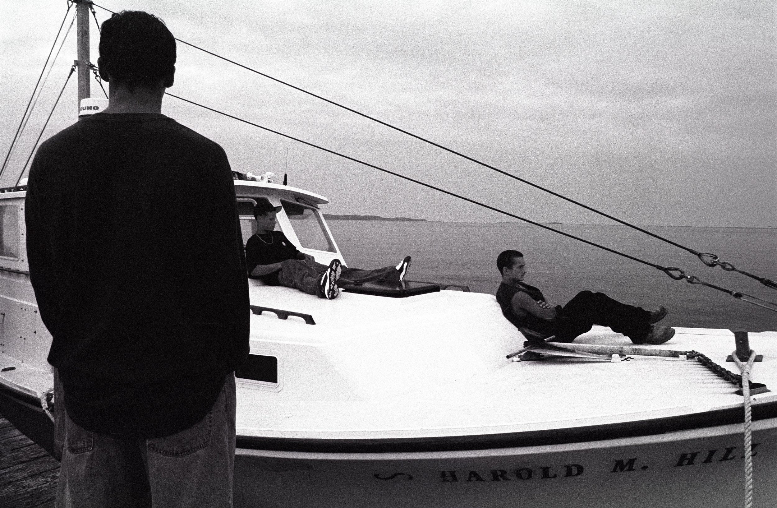  THE STAFF FOUND A TEMPORARY HOME FOR JON AND HE GOT HIS WEEKEND LEAVE.&nbsp; DYLAN WAS ALSO GOING AWAY FOR THE WEEKEND.&nbsp; TOM WATCHED THE BOAT DEPART GLOOMILY, NOT YET ELIGIBLE FOR HOME LEAVE&nbsp;  WHEN ON-ISLAND, ALL THAT THE BOYS WANTED WAS T