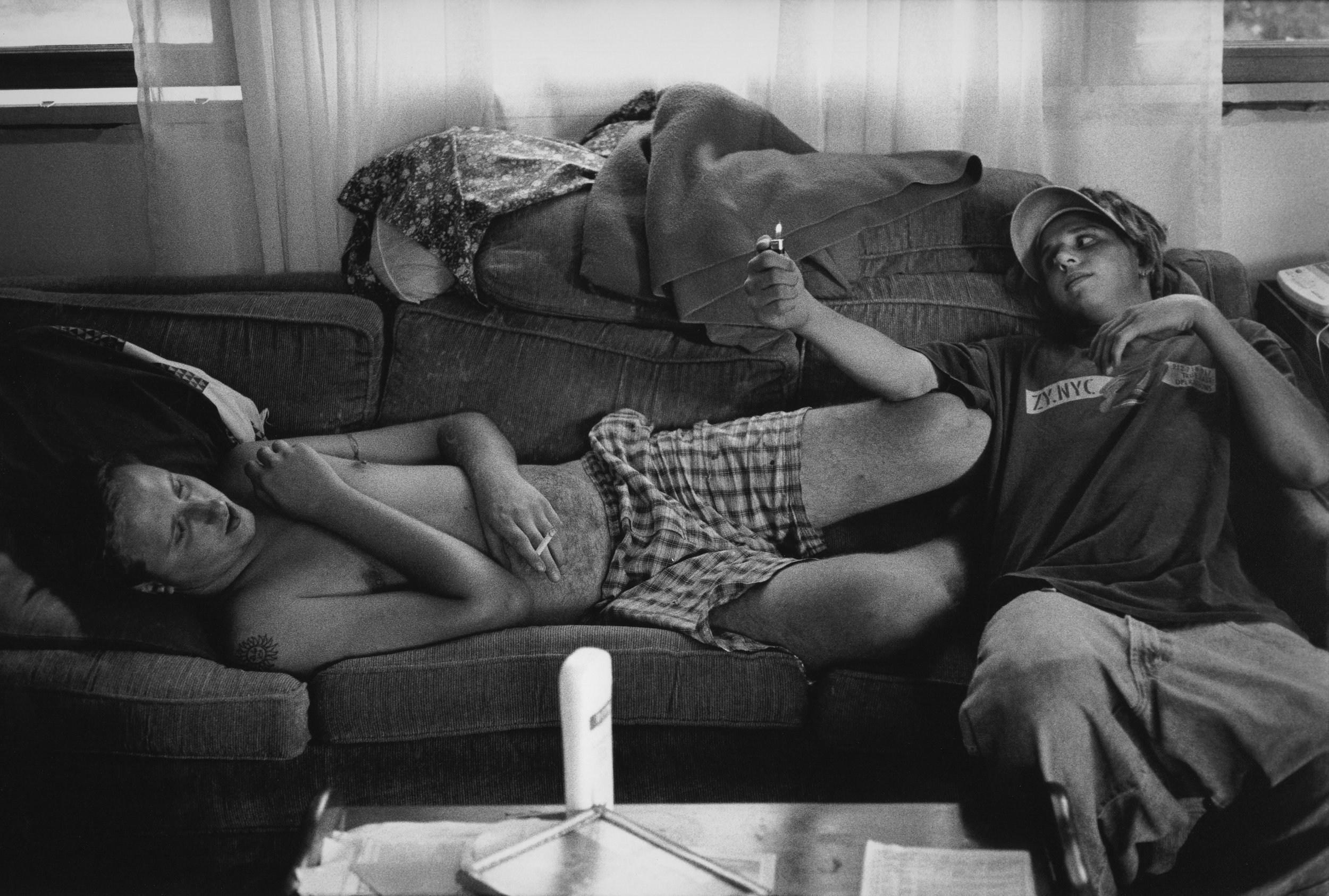  JOE, RIGHT, BACK AT HOME, WITH HIS BROTHER.&nbsp; JOE WAS LUCKY TO HAVE A SUPPORTIVE AND GROUNDED MOTHER AND BROTHER, AND HAD WHAT MANY OF THE BOYS THOUGHT WAS A PRIVILEGED BACKGROUND  BY THE TIME JOE GRADUATED, HE HAD COST PENIKESE $100,000; THE ST