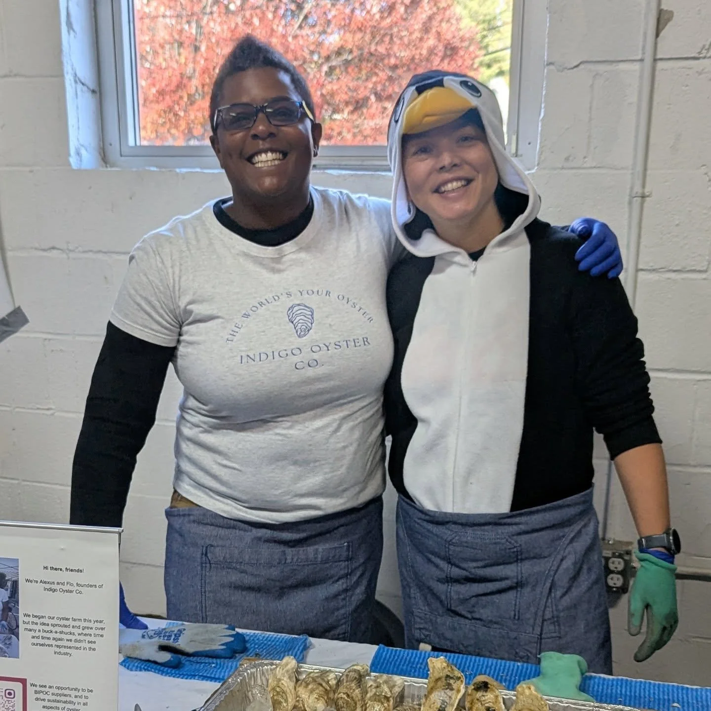 It was a full circle moment for Indigo Oyster Co yesterday @harvestontheharbor . Two years ago we went as attendees and decided to start an oyster farm. And two years later we were one of the farmers at the event. It was a great time with good people