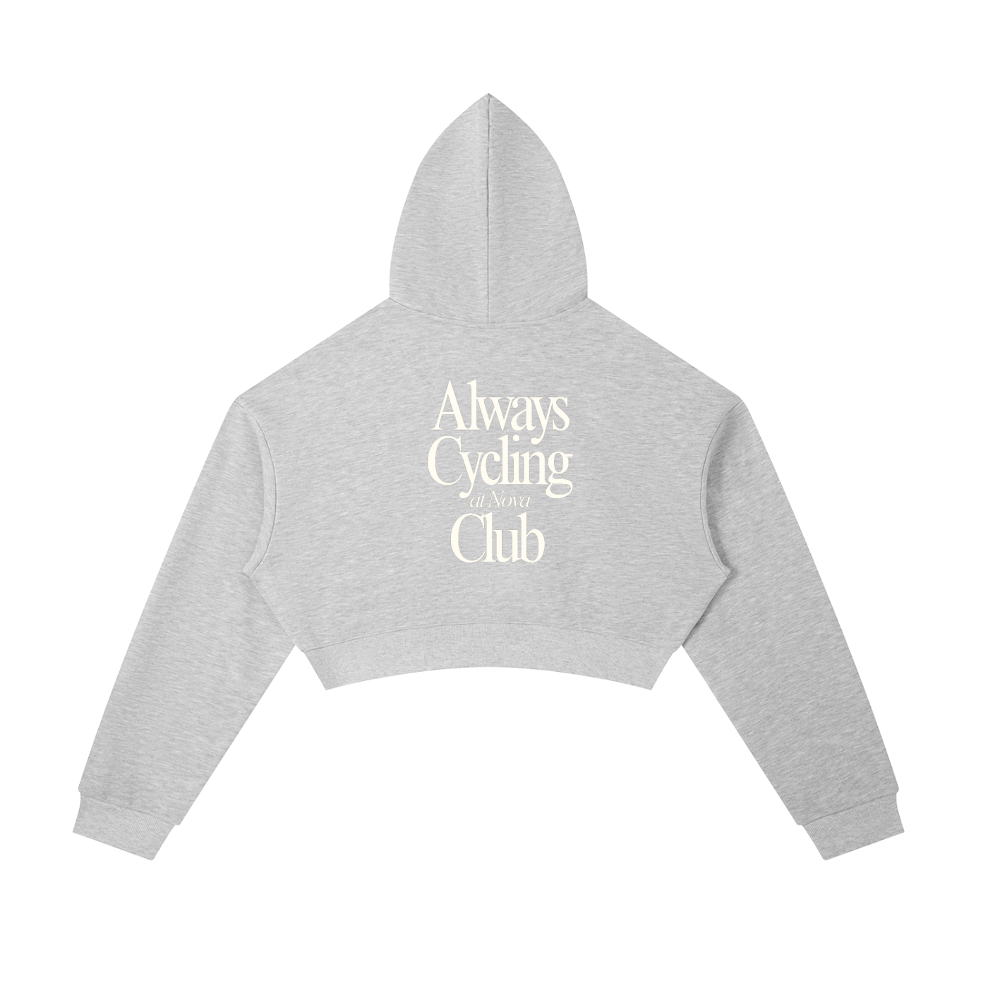 Always Cycling Cropped Zip-Up Hoodie