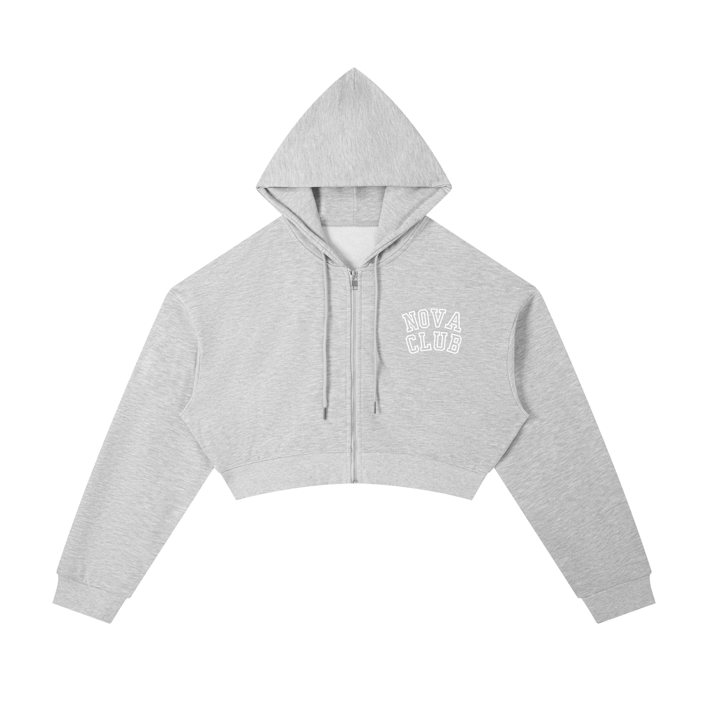 Always Cycling Cropped Zip-Up Hoodie