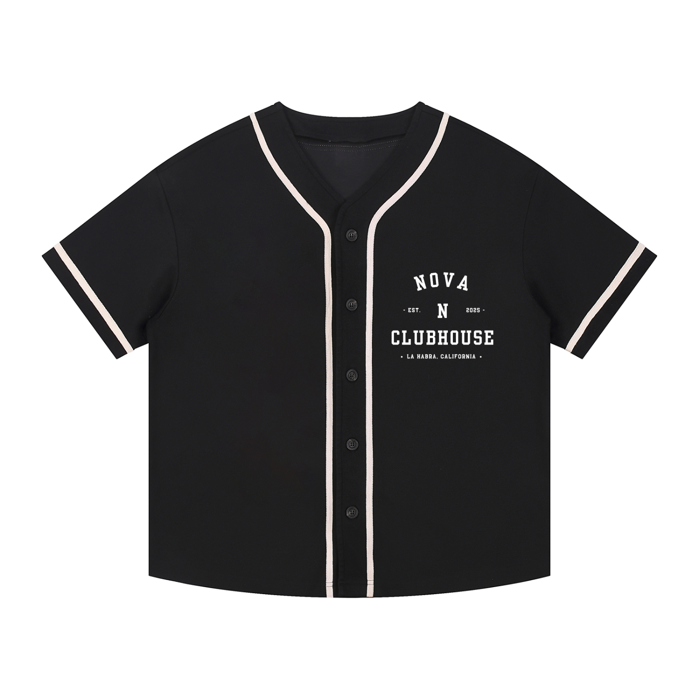 Contrast Piped Button-Up NOVA Jersey