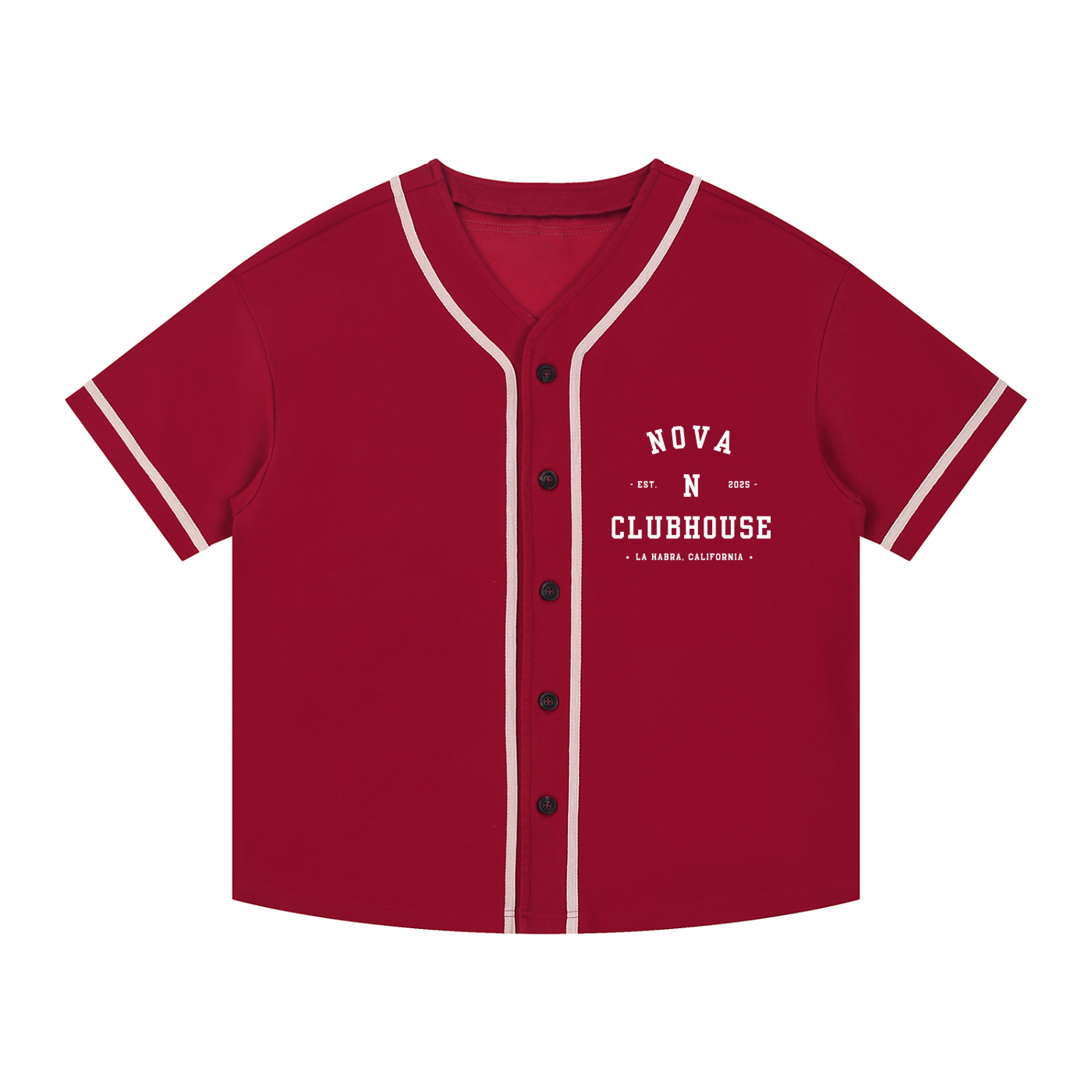 Contrast Piped Button-Up NOVA Jersey