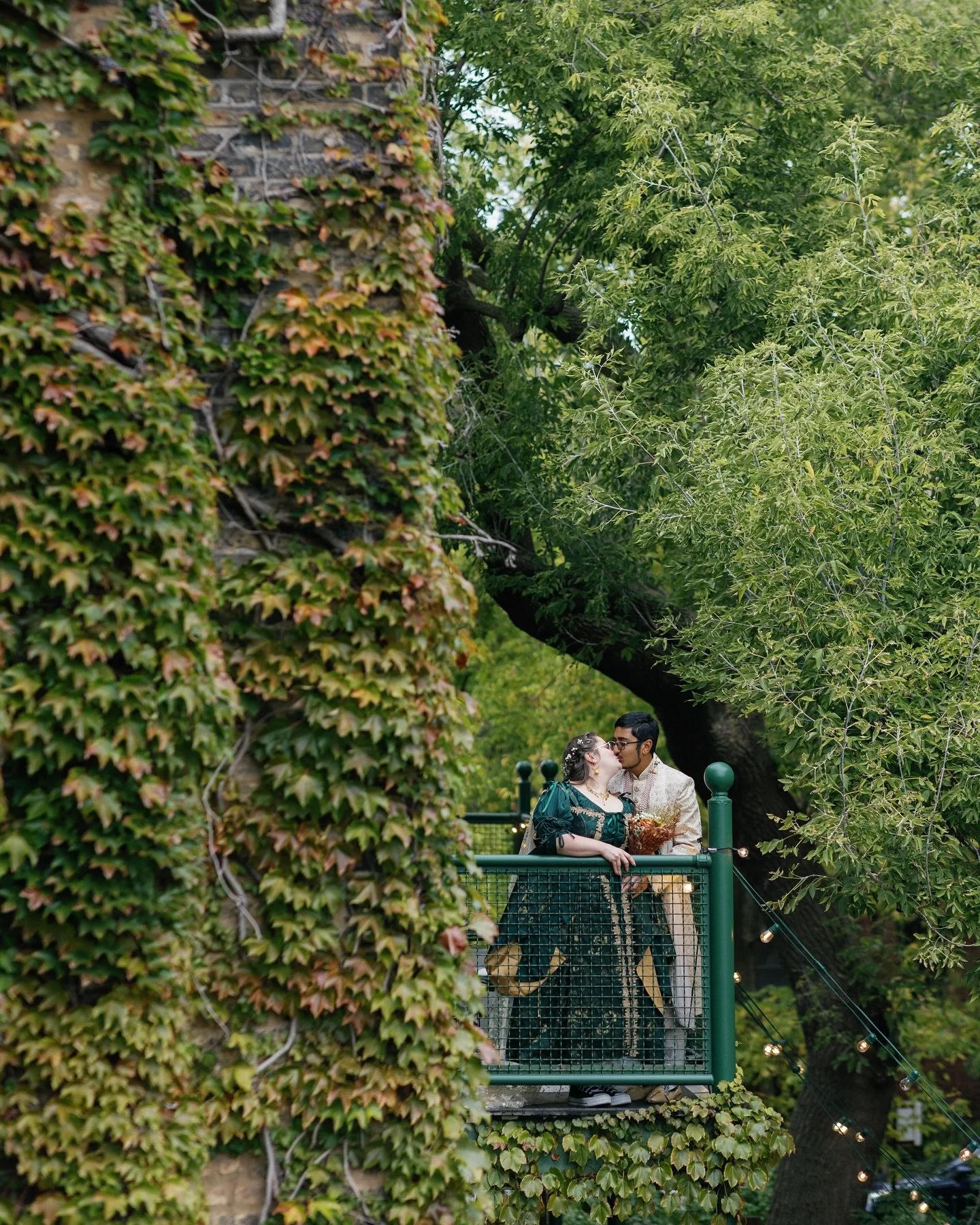 The most beautiful fall day for Viral &amp; Irene. After a decade together, this brilliant, funny, kind, and wonderful pair because husband and wife at @firehousechicago as the leaves changed. When a couple truly adores each other like Irene &amp; Vi
