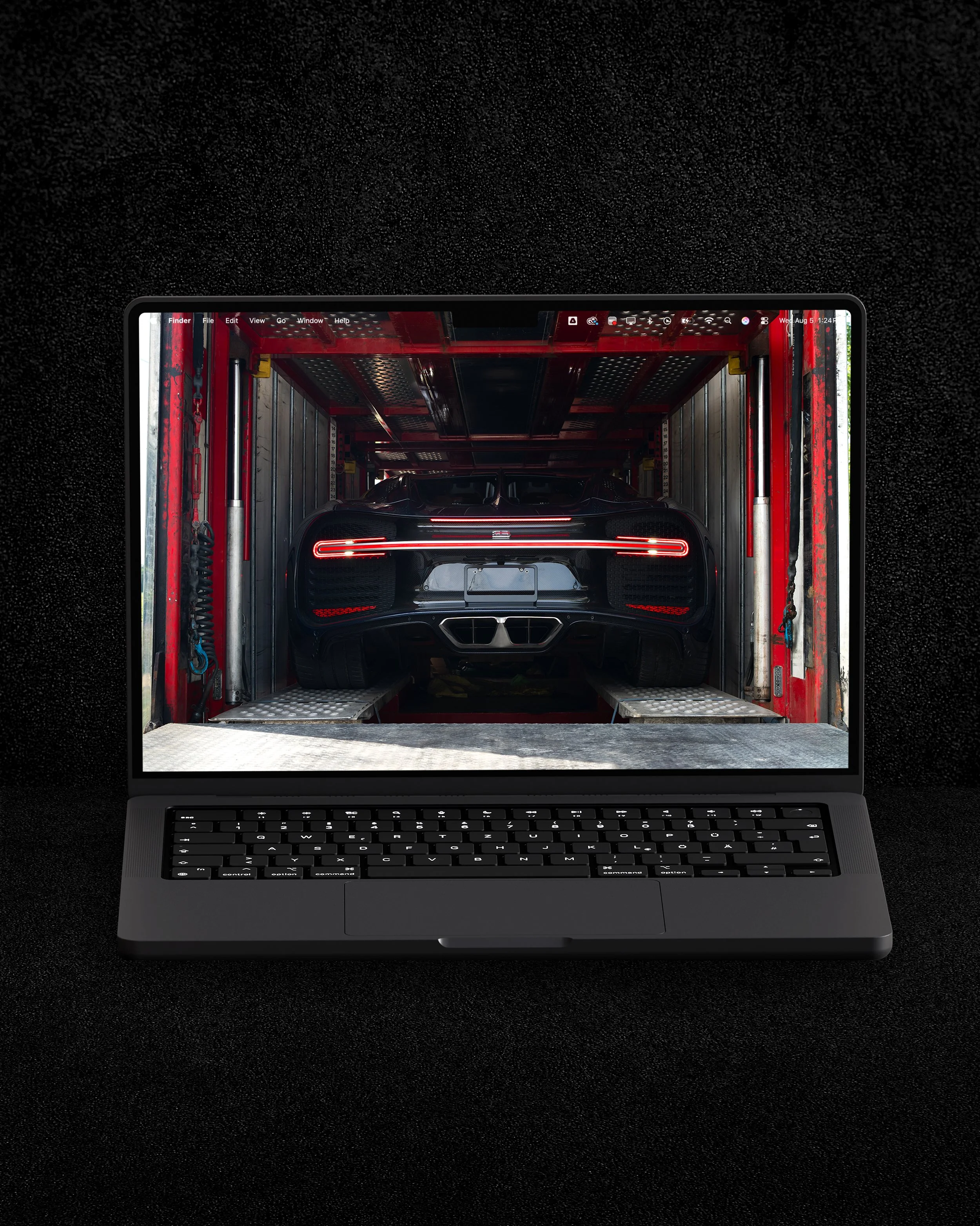 Hypercar Unload At Car Show Wallpaper & Print