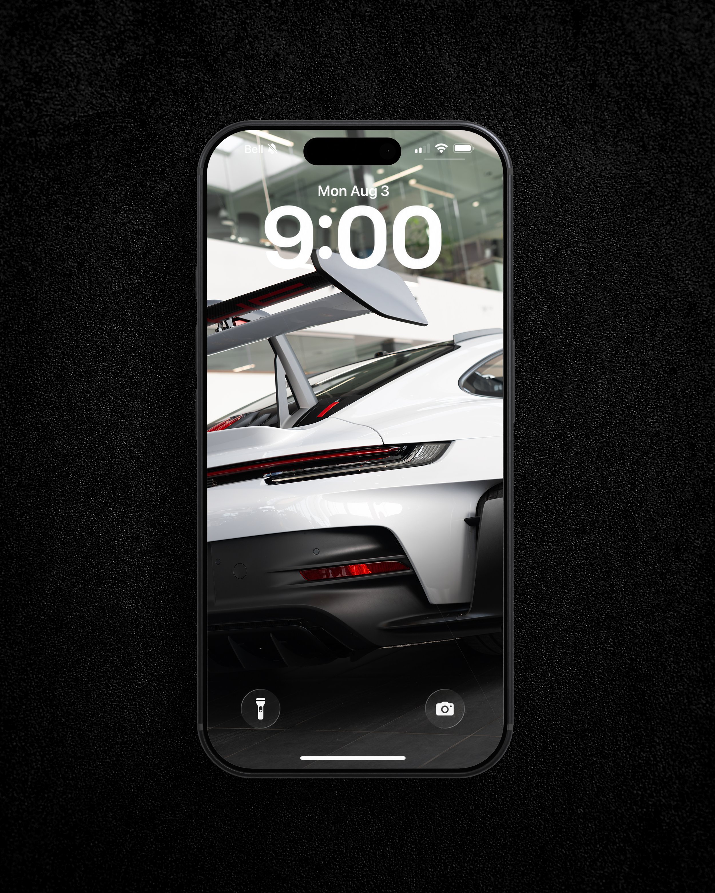 OBSIDIAN Porsche GT3RS Split Wallpaper & Print (FREE)