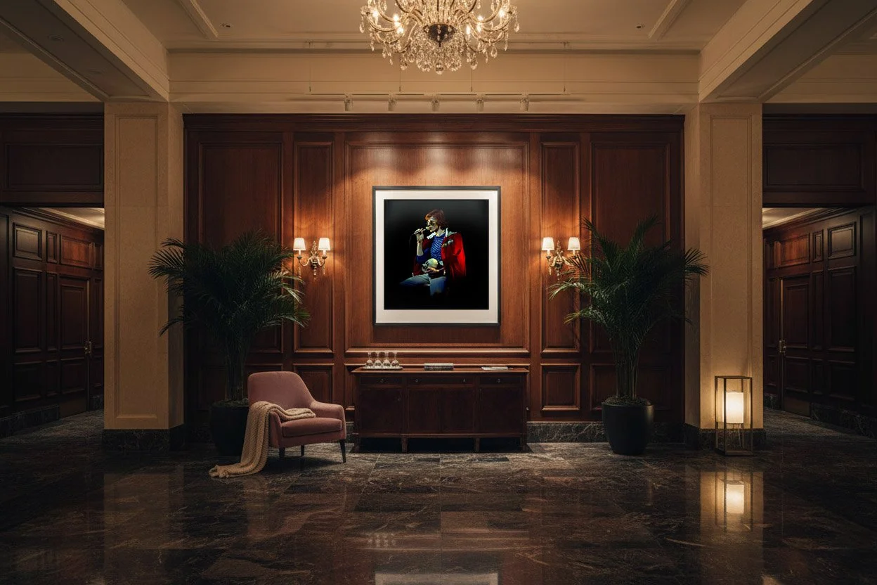 Official Unseen David Bowie Portrait: "The Cracked Actor" | This previously unpublished photograph from the John Rowlands Private Archive captures an exclusive 1970s performance. Rare and official limited edition prints are available through the offi