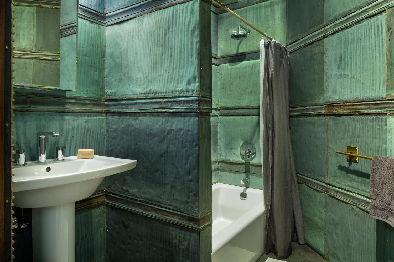 Metal wall cladding by custom copper co, newport, rhode island