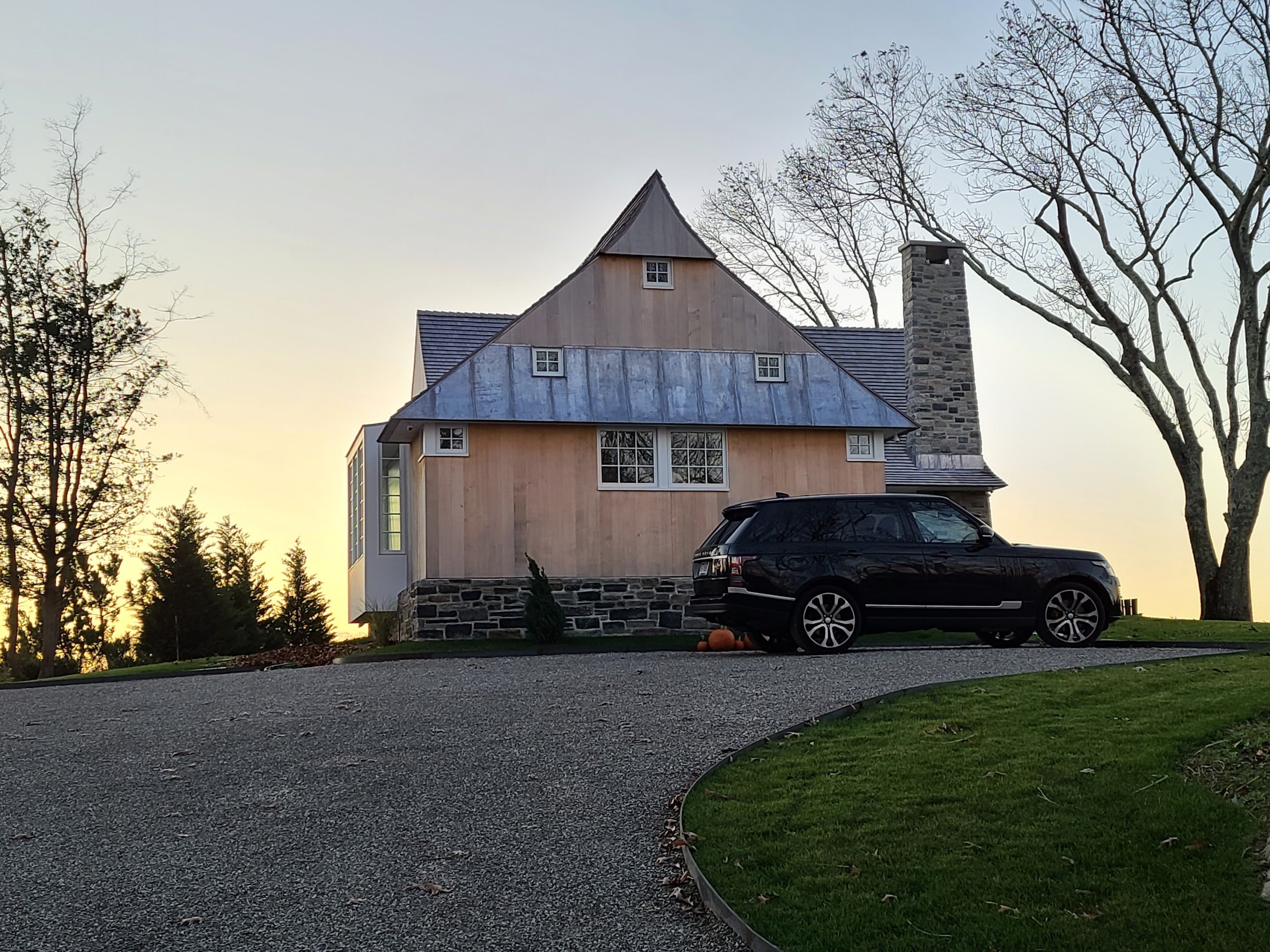 Flat seam metal roofing on a home by Custom Copper Co. in Newport, Rhode Island