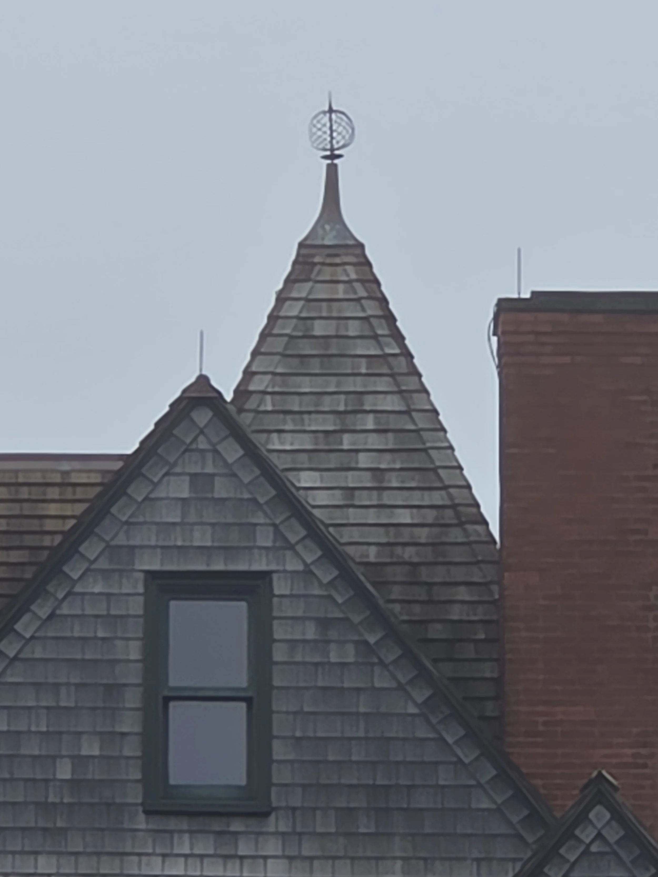 Roof and finial by Custom Copper CO. in Newport, Rhode Island.