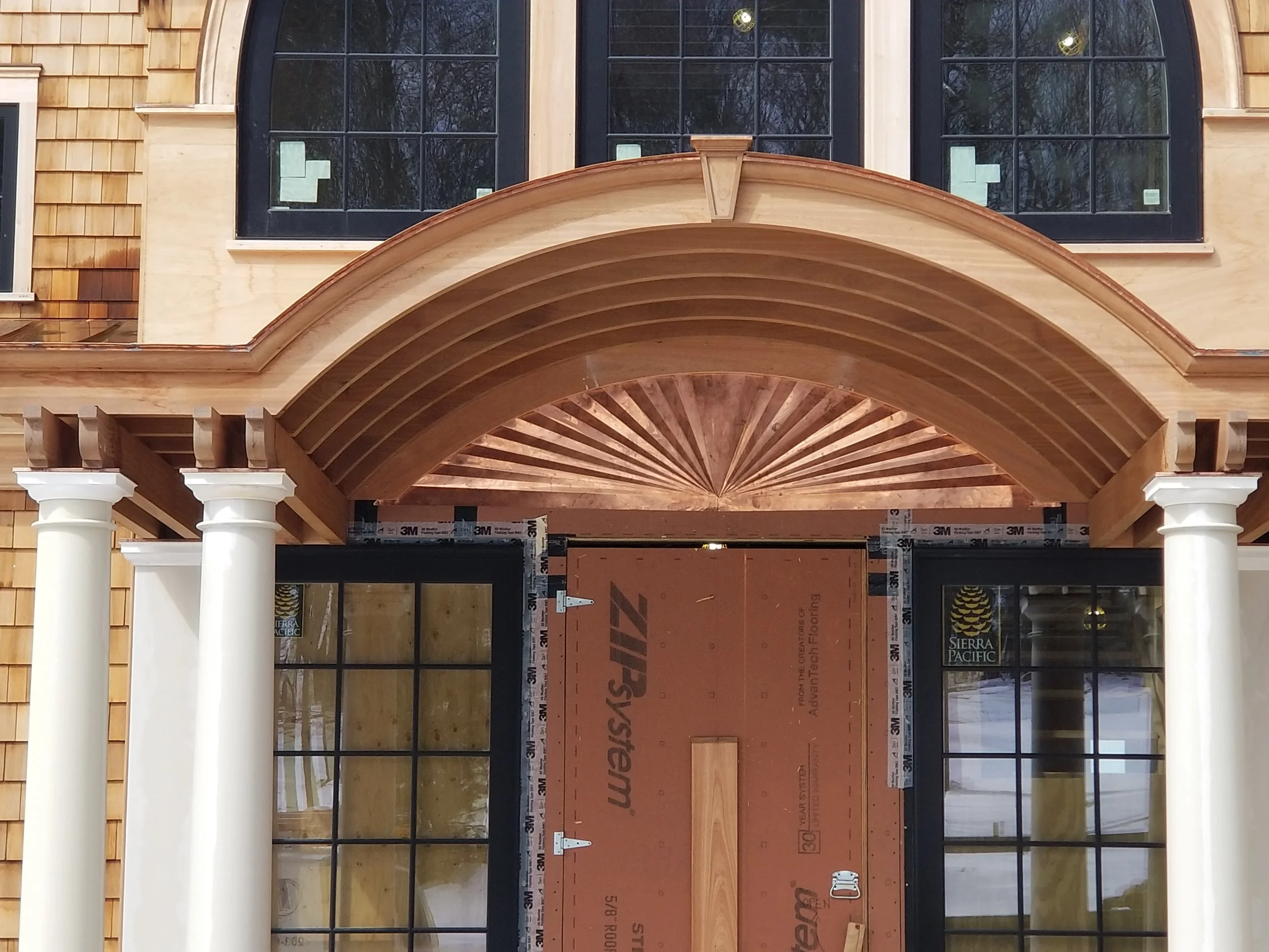 Metal wall cladding by custom copper co, newport, rhode island
