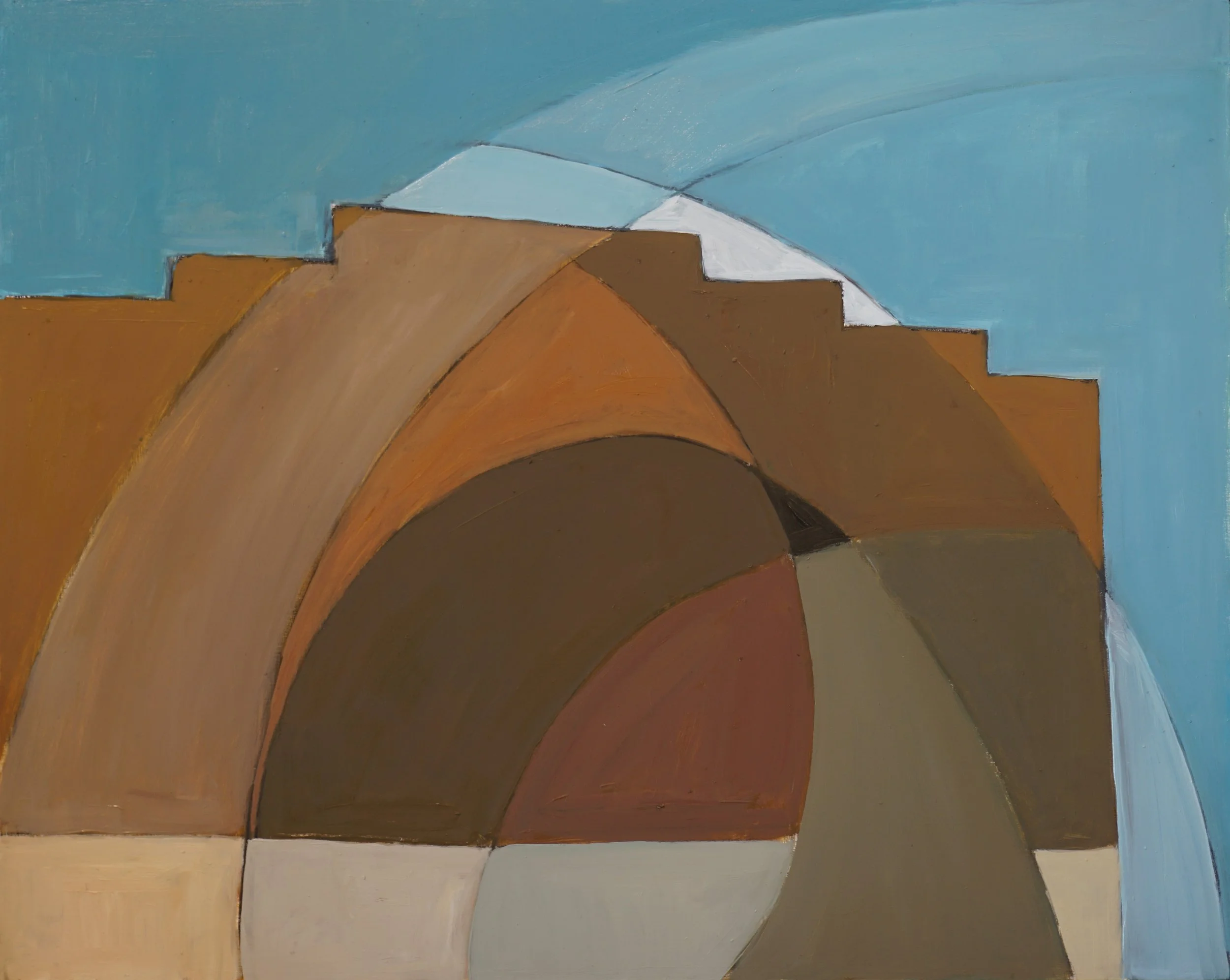 Burleigh Heads Arcade, oil on board, 40x50x2cm 2025