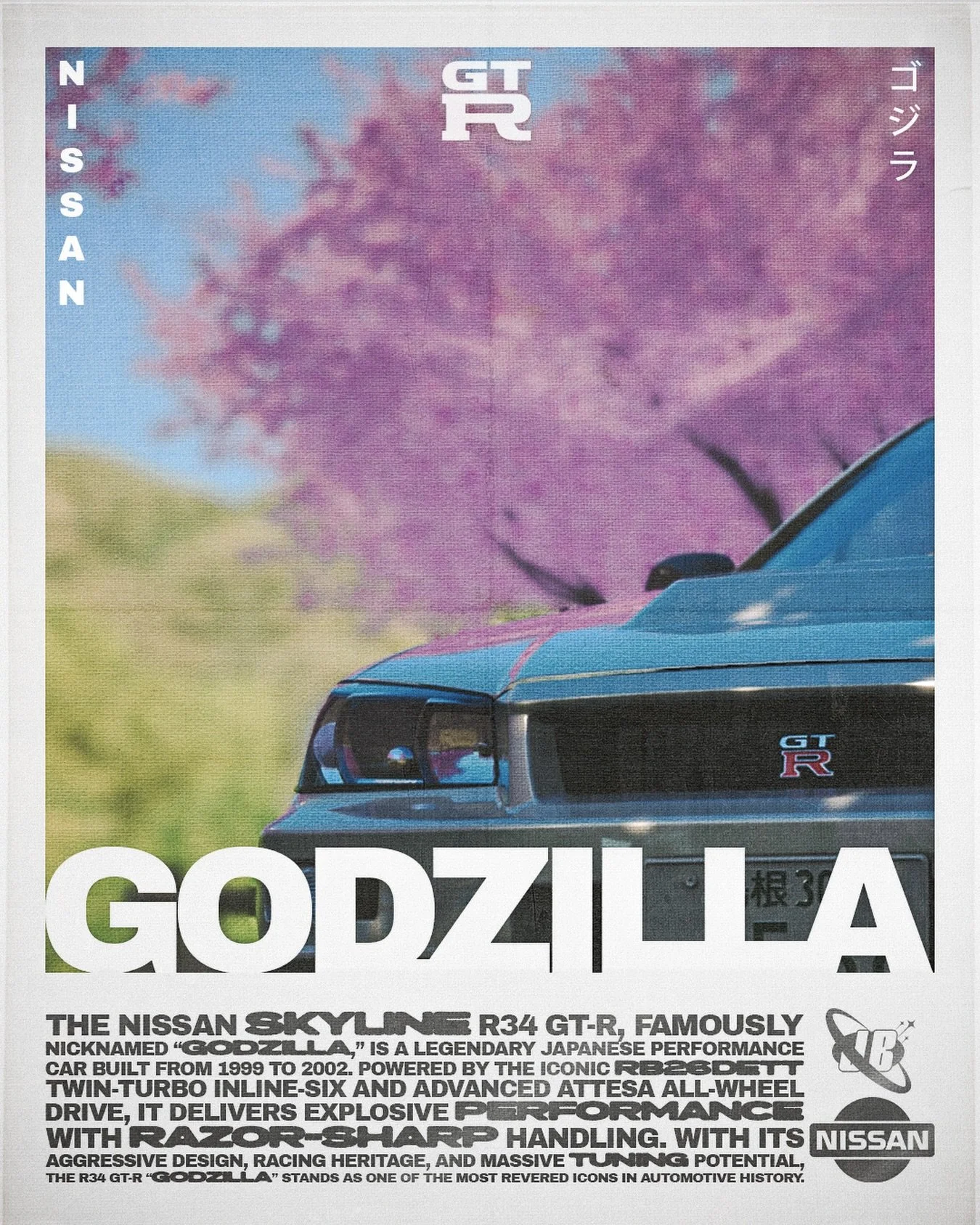NISSAN R34 GTR.
.
.
.
.
.
.
#GTR #POSTER #CAR #EXPLORE #carculture