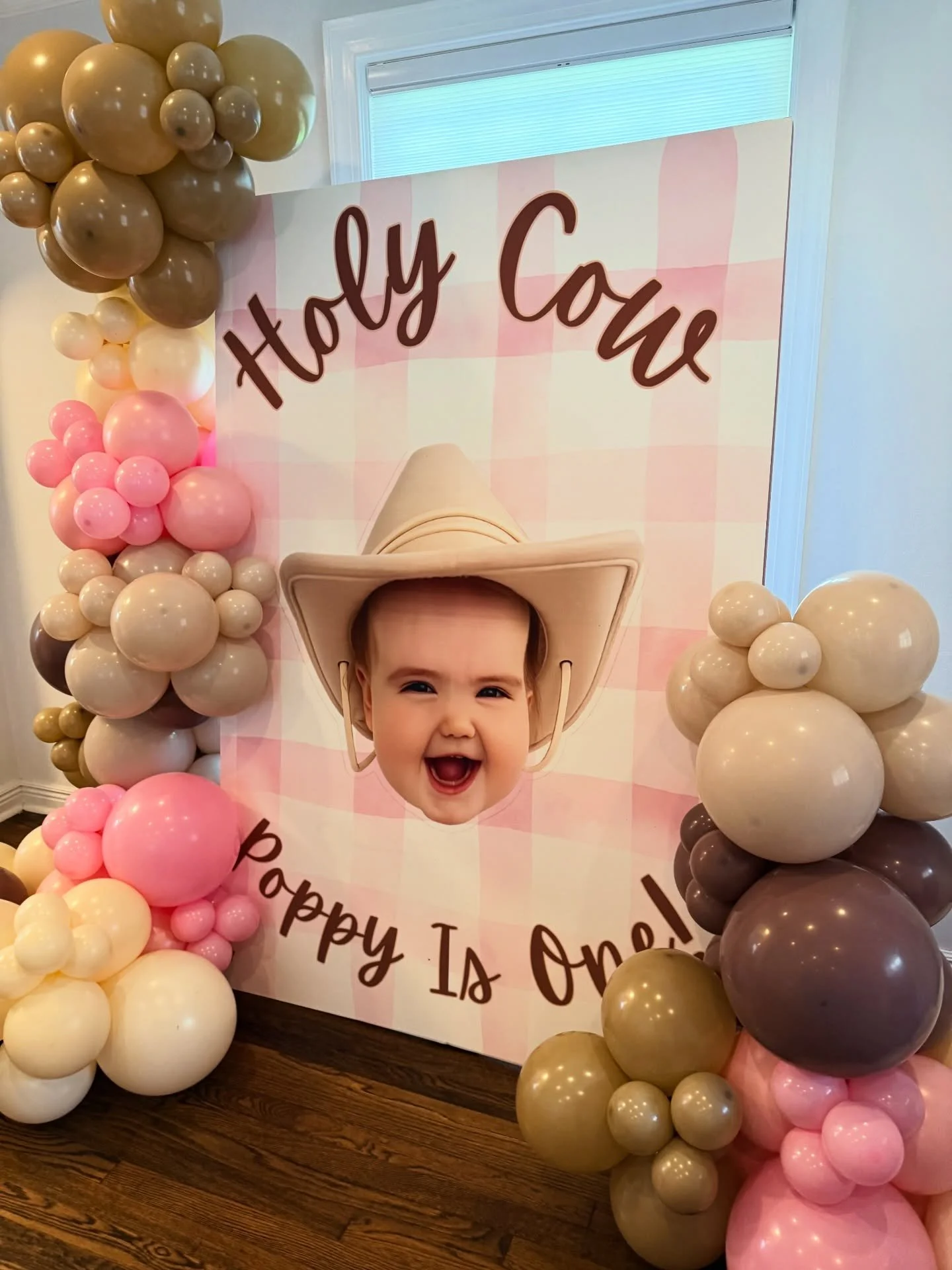 This install was an extra special one. Happy 1st birthday to the worlds sweetest niece 💗🤎🤠

#holycow #1stbirthday #pittsburghballoons #pittsburghballoonartist #balloongarland