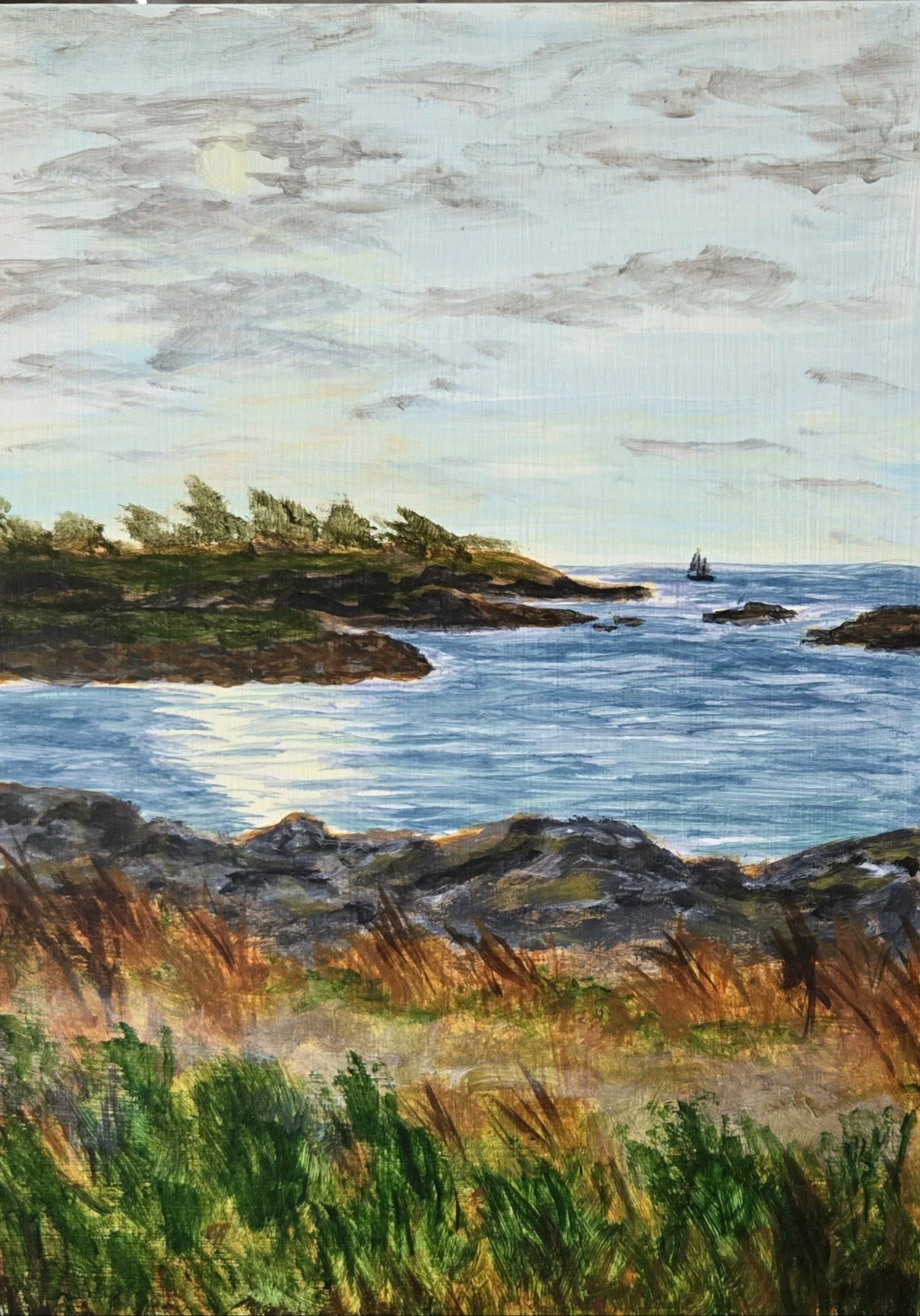 A Saxe Point Park Morning | 10x8 | Acrylic
