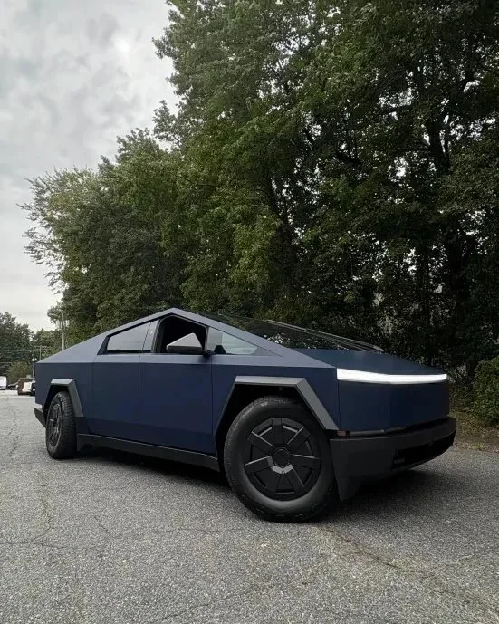 Why settle for factory when you can go custom? Matte Indigo Tesla Cybertruck wrapped by TGD Wraps. Book your wrap today! 🔥

Schedule with us! 📞 Dial 757-967-0615 📩 Or reach out at Contact@tgdwraps.com

Scale up with style: ✔️ Commercial Wraps ✔️ P
