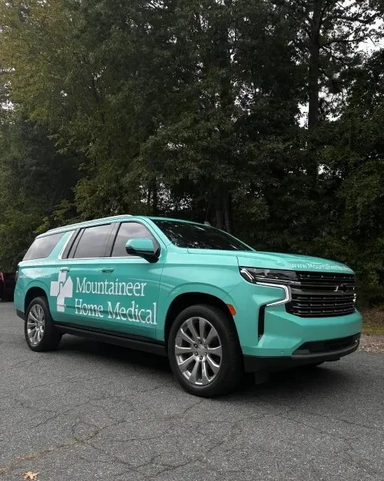Full coverage, full impact 💥 This custom wrap for Mountaineer Home Medical turns their Suburban into a rolling billboard! 🚙💨 Promote your business everywhere you go with a custom-designed wrap by TGD Wraps! Schedule with us! 📞 Dial 757-967-0615 ?