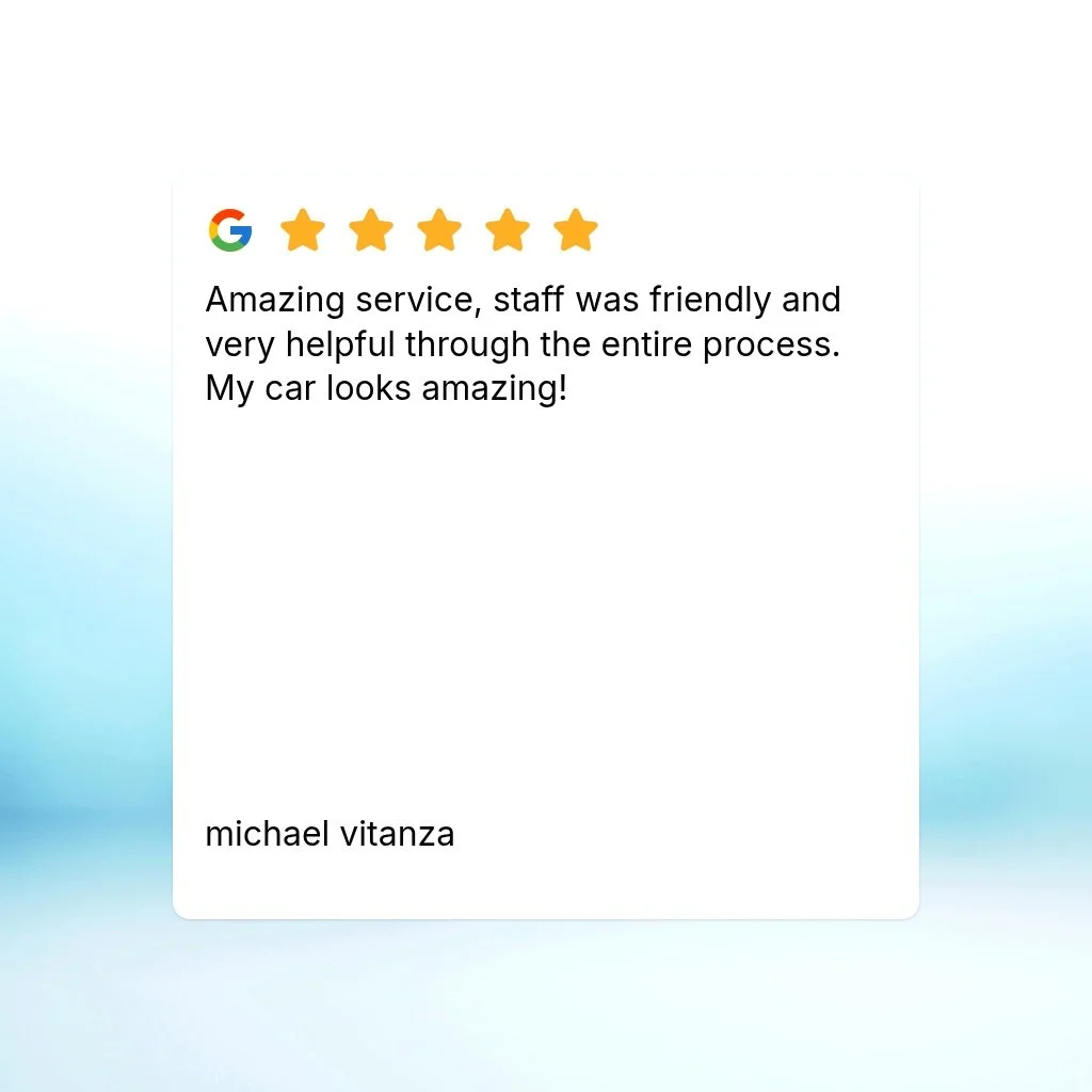 Amazing service, staff was friendly and very helpful through the entire process.  My car looks amazing!