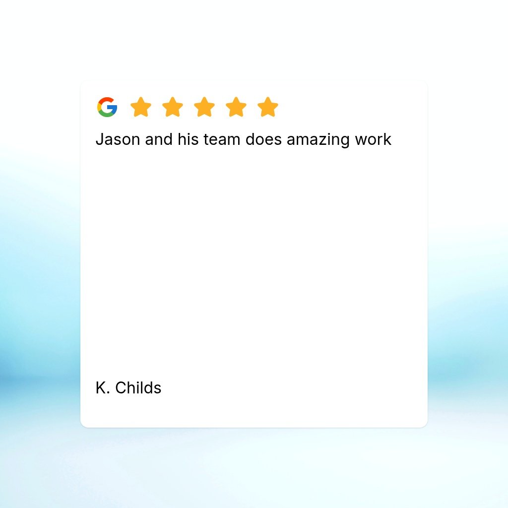 Jason and his team does amazing work