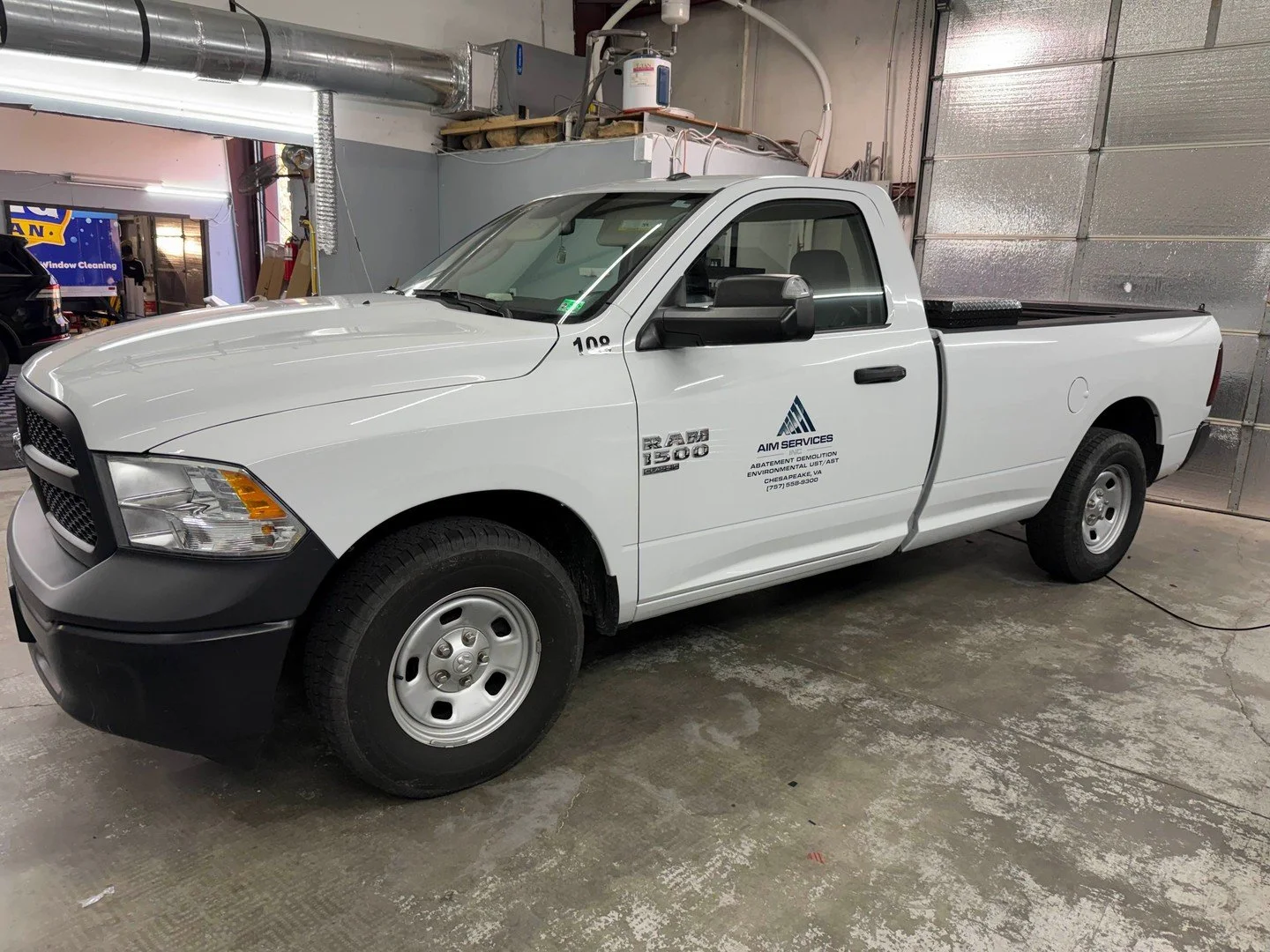 Simple lettering. Big impact.
This AIM Services truck came in for clean, straightforward lettering&mdash;giving it a professional look without overcomplicating the design. Perfect for fleet vehicles that need clarity, consistency, and credibility on 