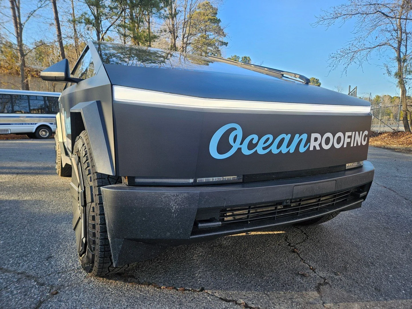 Future-forward. Street-ready. 🚀

This Ocean Roofing Cybertruck got a bold, stealth-inspired wrap that matches the truck&rsquo;s edge with clean branding that demands attention. Matte finish. Crisp lettering. Zero distractions.

When innovation meets