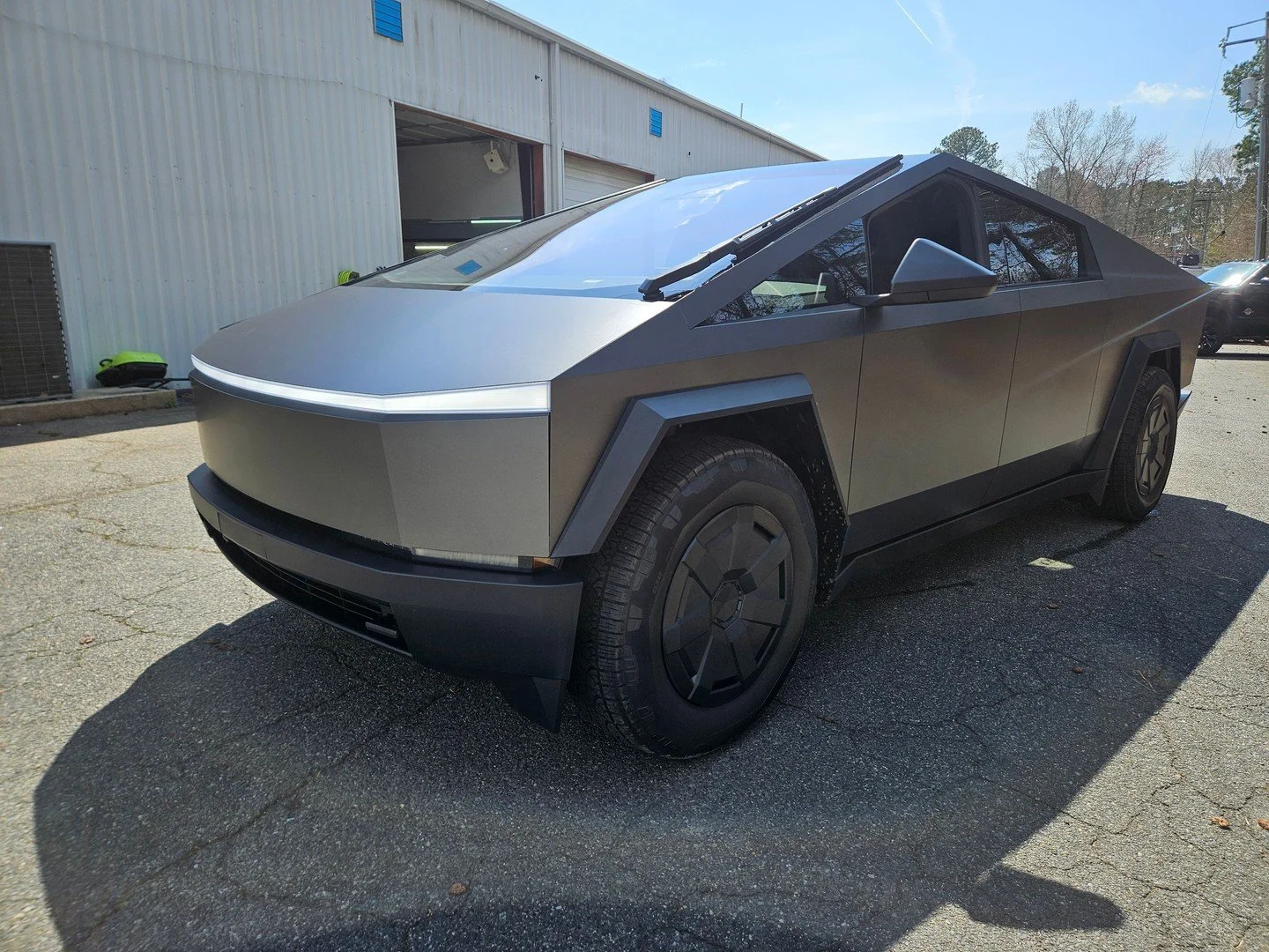 Stealth mode activated. ⚡

This Cybertruck just got a fresh matte wrap and it looks absolutely unreal.

If you want your vehicle to stand out like this, TGD Wraps has you covered.

📩 DM us for a quote.

#CybertruckWrap #TeslaCybertruck #WrapLife #TG