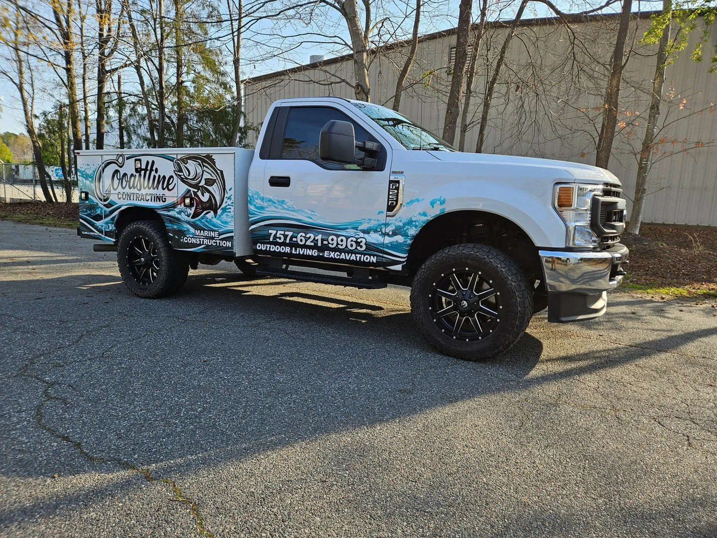 This one&rsquo;s ready to make a splash 🐟

Coastline Contractor just turned their truck into a rolling billboard that gets seen all over Hampton Roads.

Clean design. Bold branding. Built to stand out on every job site.

If your truck isn&rsquo;t ad
