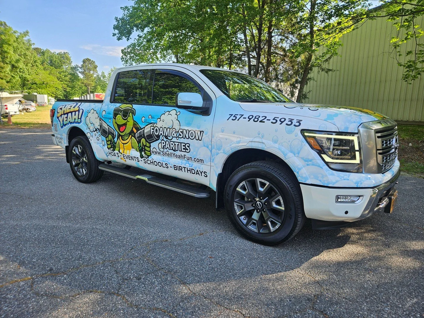 This one is impossible to miss on the road 🔥🐚

Full custom wrap completed for Shell Yeah Snow Foam on this pickup truck &mdash; bold branding, clean design, and built to turn traffic into customers. That&rsquo;s the difference a professionally desi