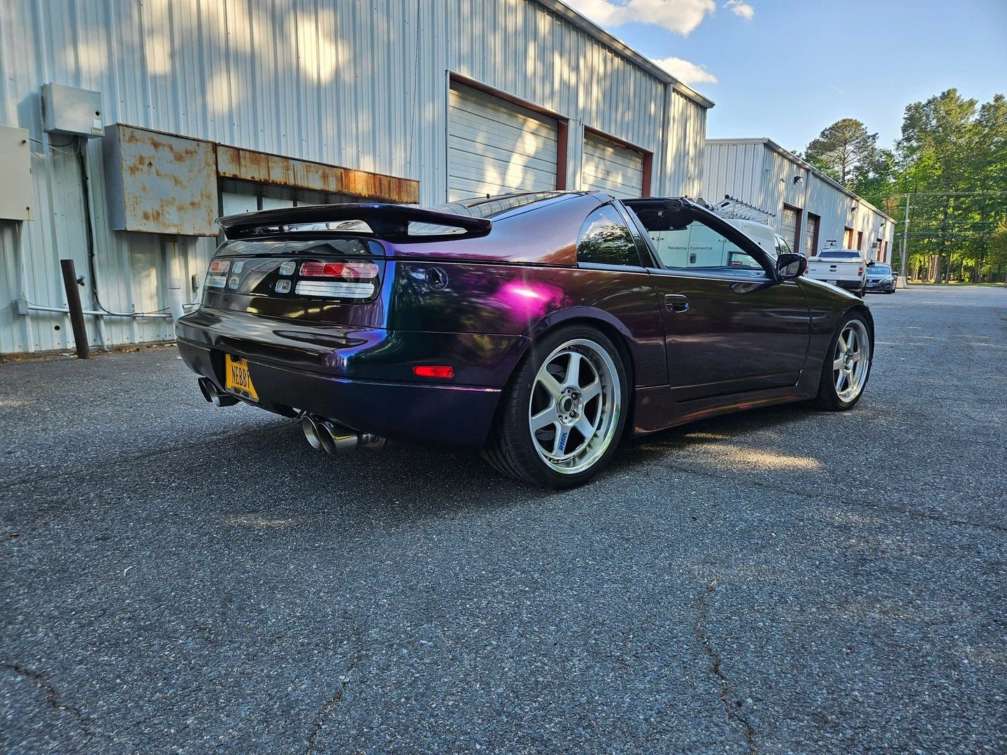This Nissan 300 got a FULL personality change 🚀🔥

Wrapped in 3M High Gloss Deep Space, this color flip shifts through deep tones and metallic highlights depending on the lighting and angle. Pictures honestly don&rsquo;t do this one justice in perso