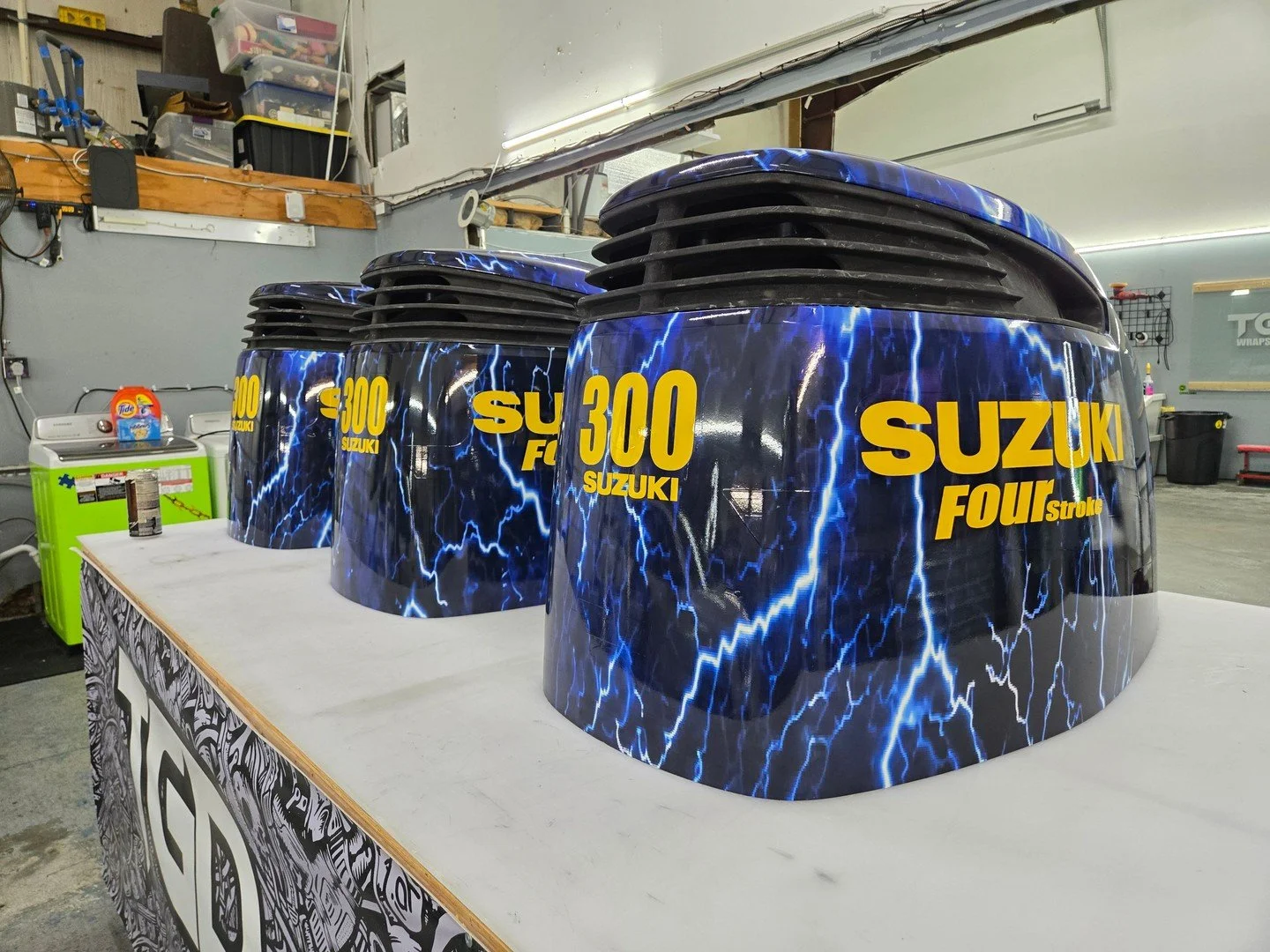 ⚡ A little lightning under the hood! ⚡

Who says the outside of your vehicle should get all the attention? 🔥

We added some custom blue lightning bolt wraps to these engine covers, giving them a bold, electric look that really stands out!

Whether i