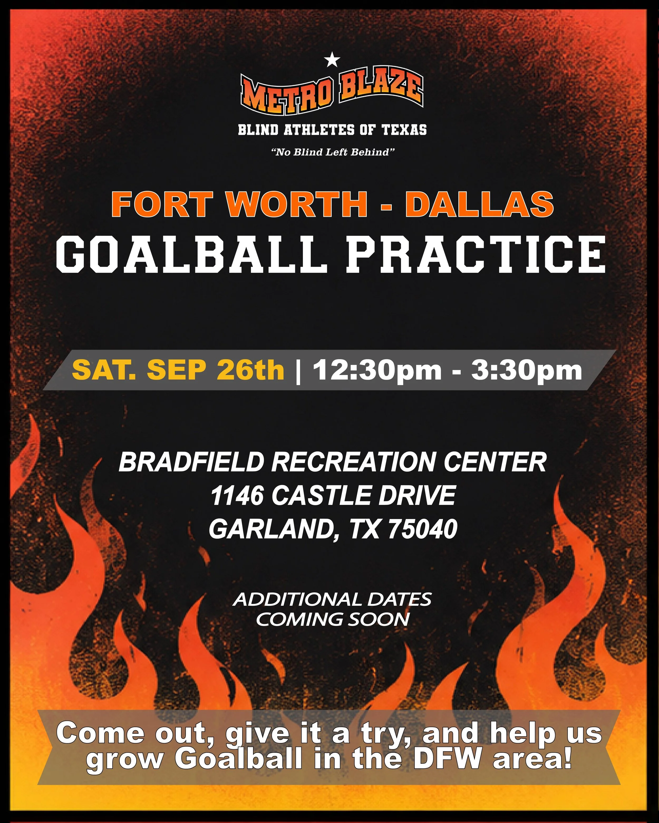 DFW Goalball Practice