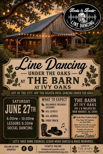 Line Dancing Under the Oaks