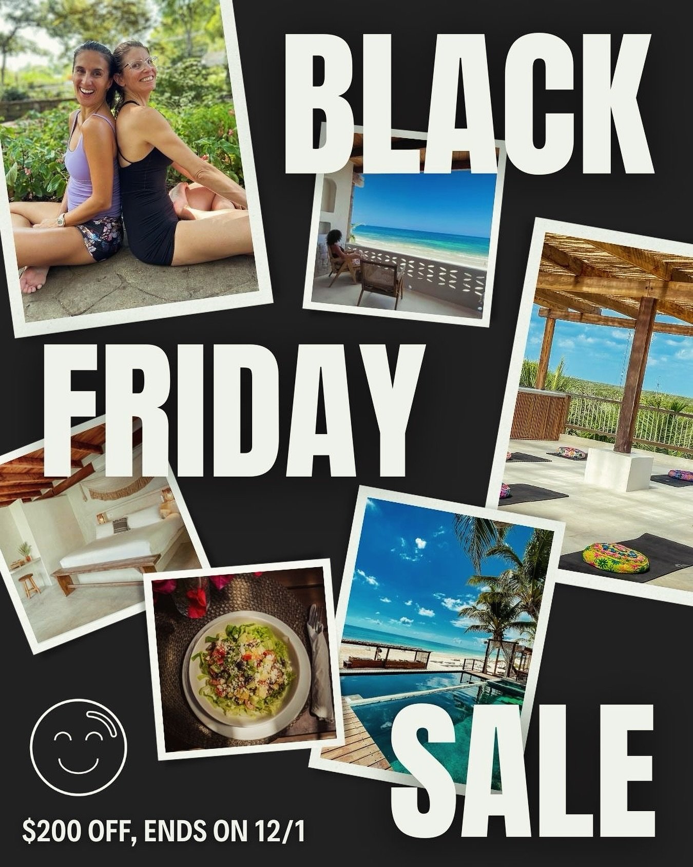 It&rsquo;s here!! Our Black Friday Retreat Sale is officially live!

Book your spot in the Happy Bubble Yoga Retreat and get $200 OFF each person from Nov 28&ndash;Dec 1.

Treat yourself to paradise, deep connection, movement, and the sweetest energy