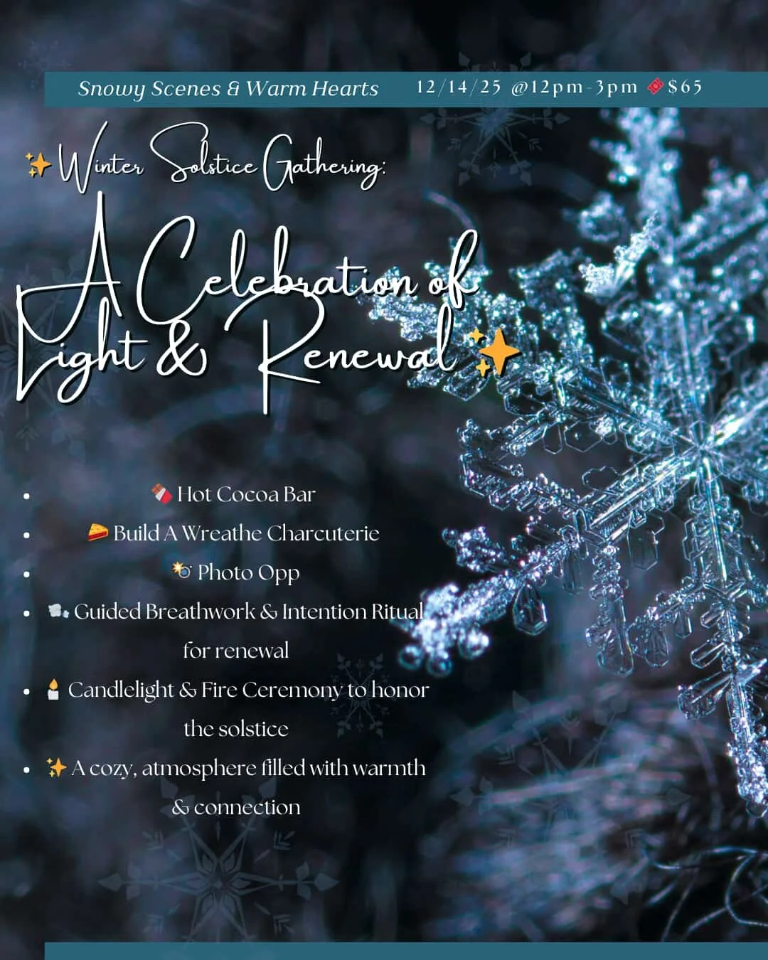 ❄️ Winter Solstice Gathering: A Celebration of Light &amp; Renewal