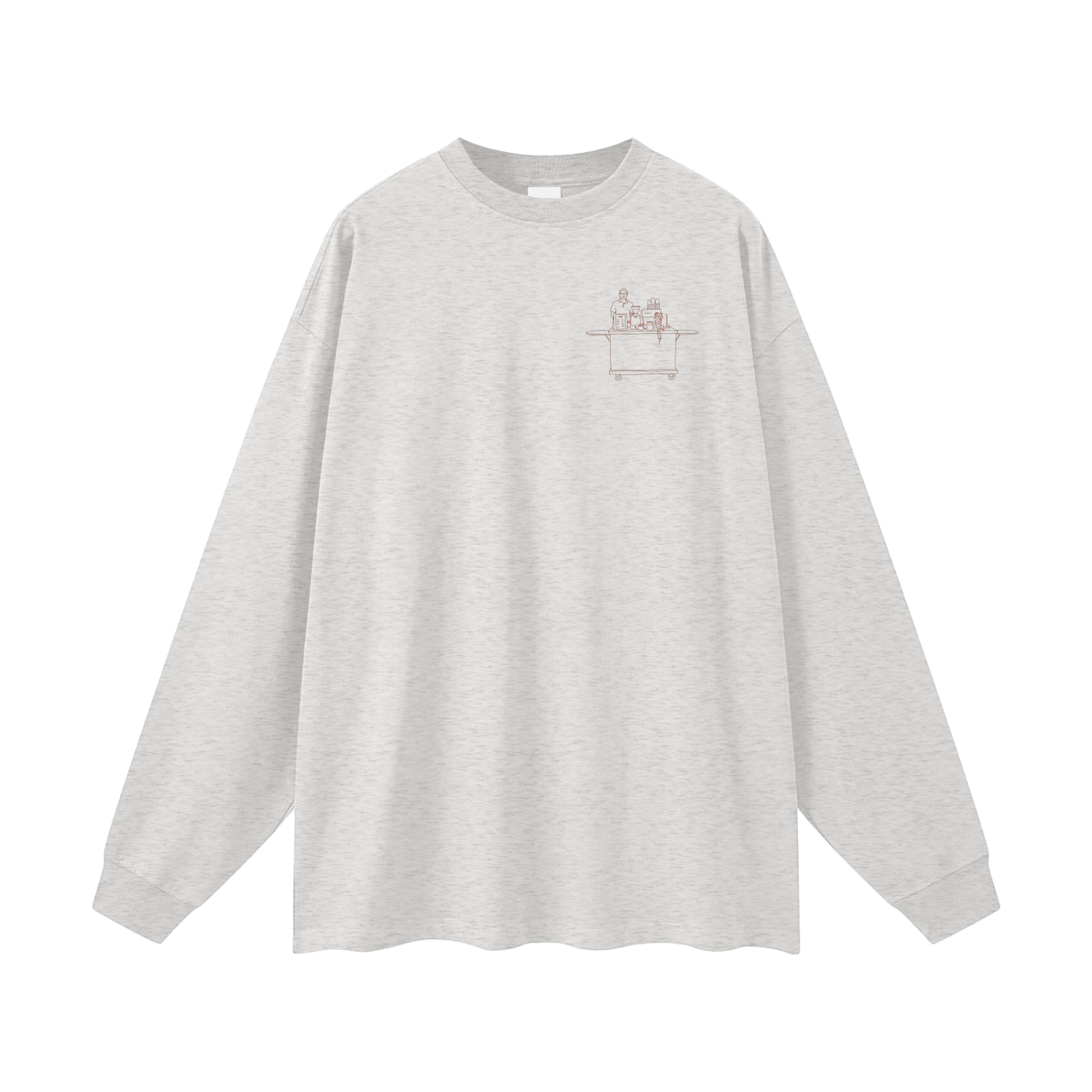 Pour Cart Long Sleeve Tee