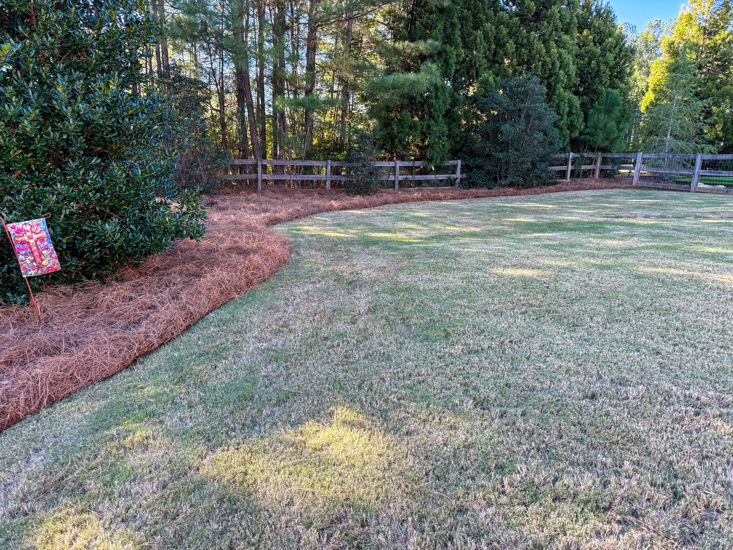 Professional Pine Straw Installation in Dallas, GA.